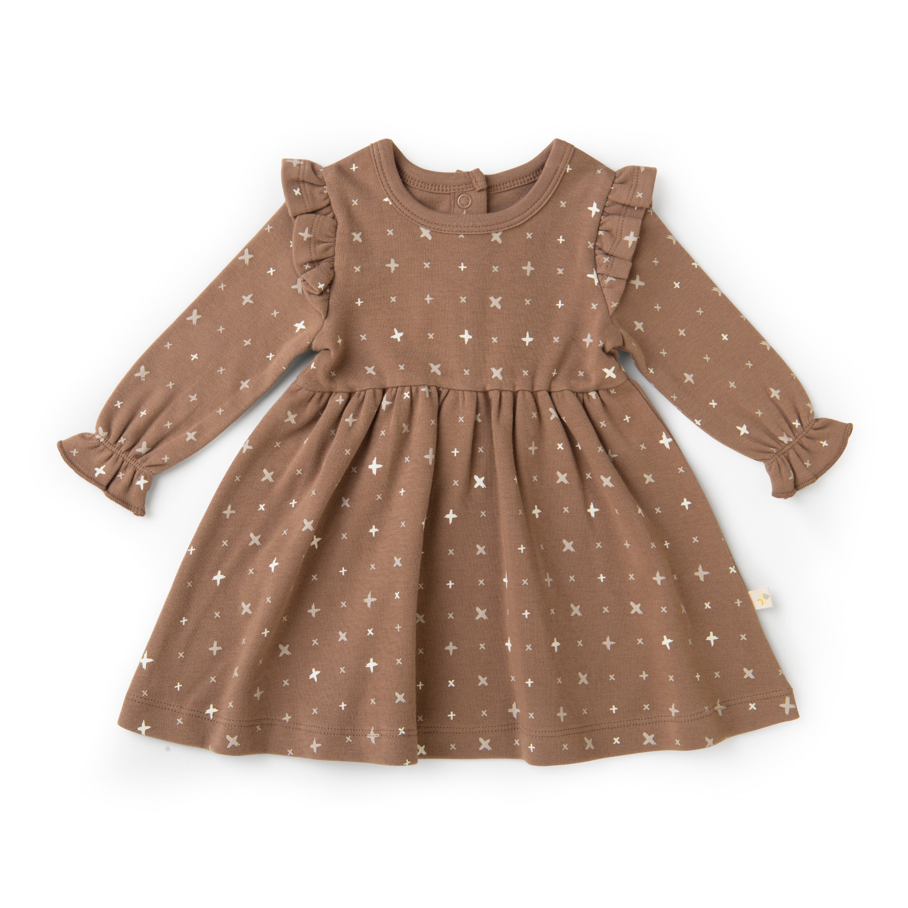 Organic Ruffle Dress - Sparkle