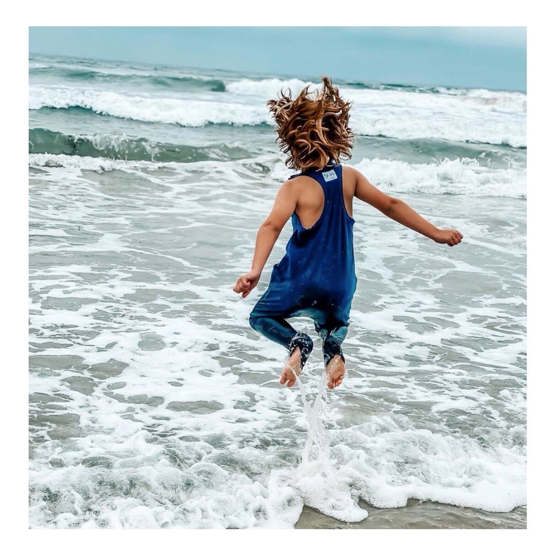 Americana Romper Navy