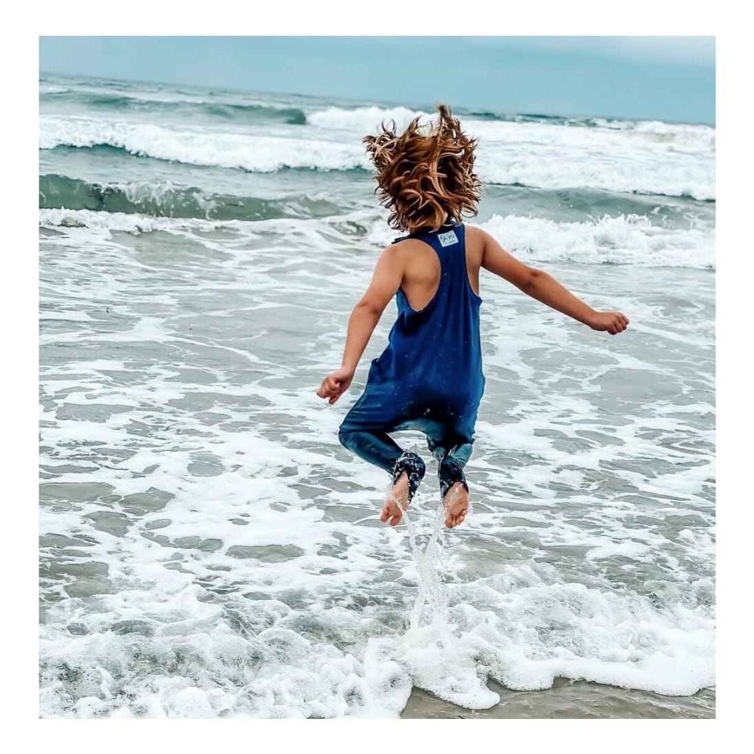 Americana Romper Navy