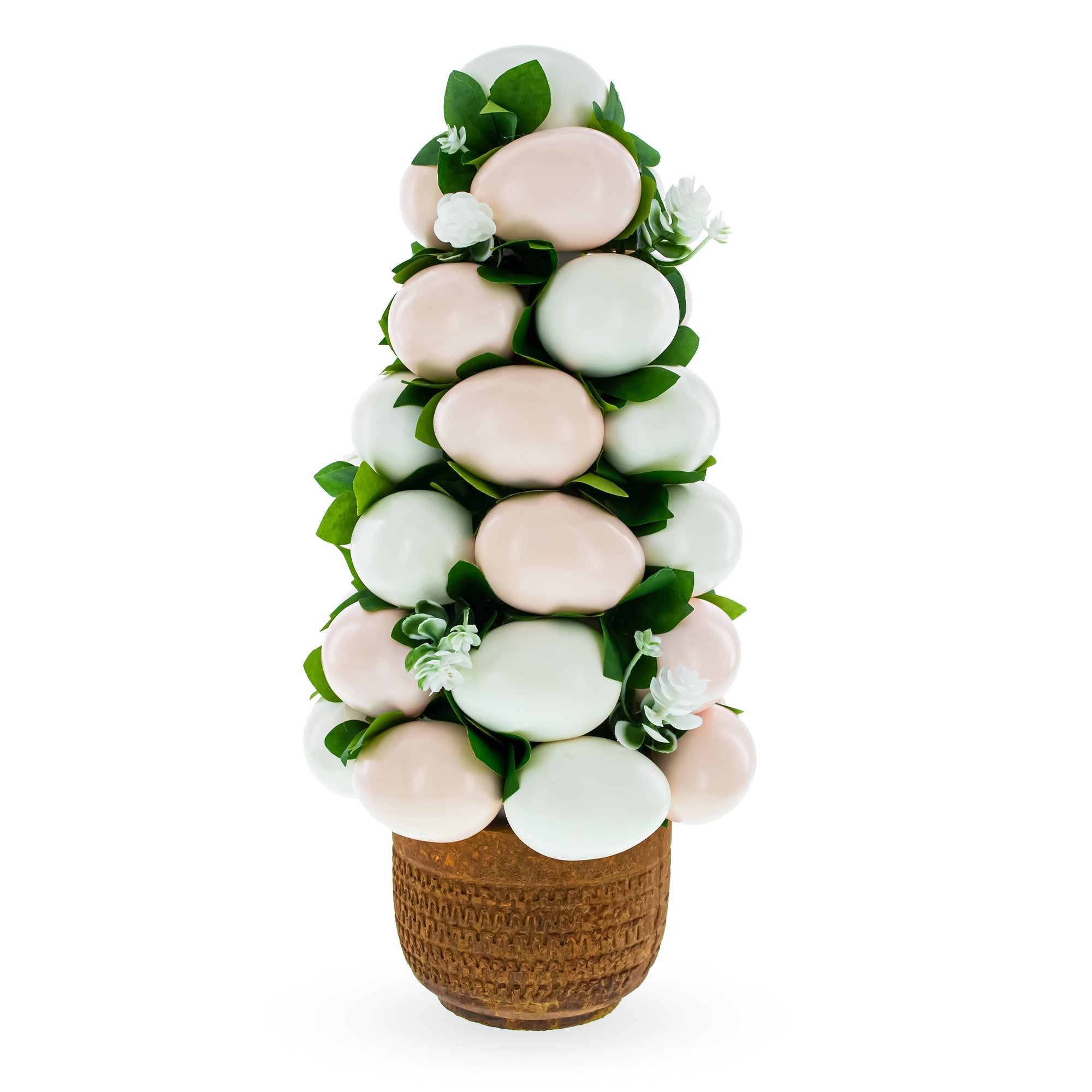 Floral Easter Egg-adorned Decorative Vase