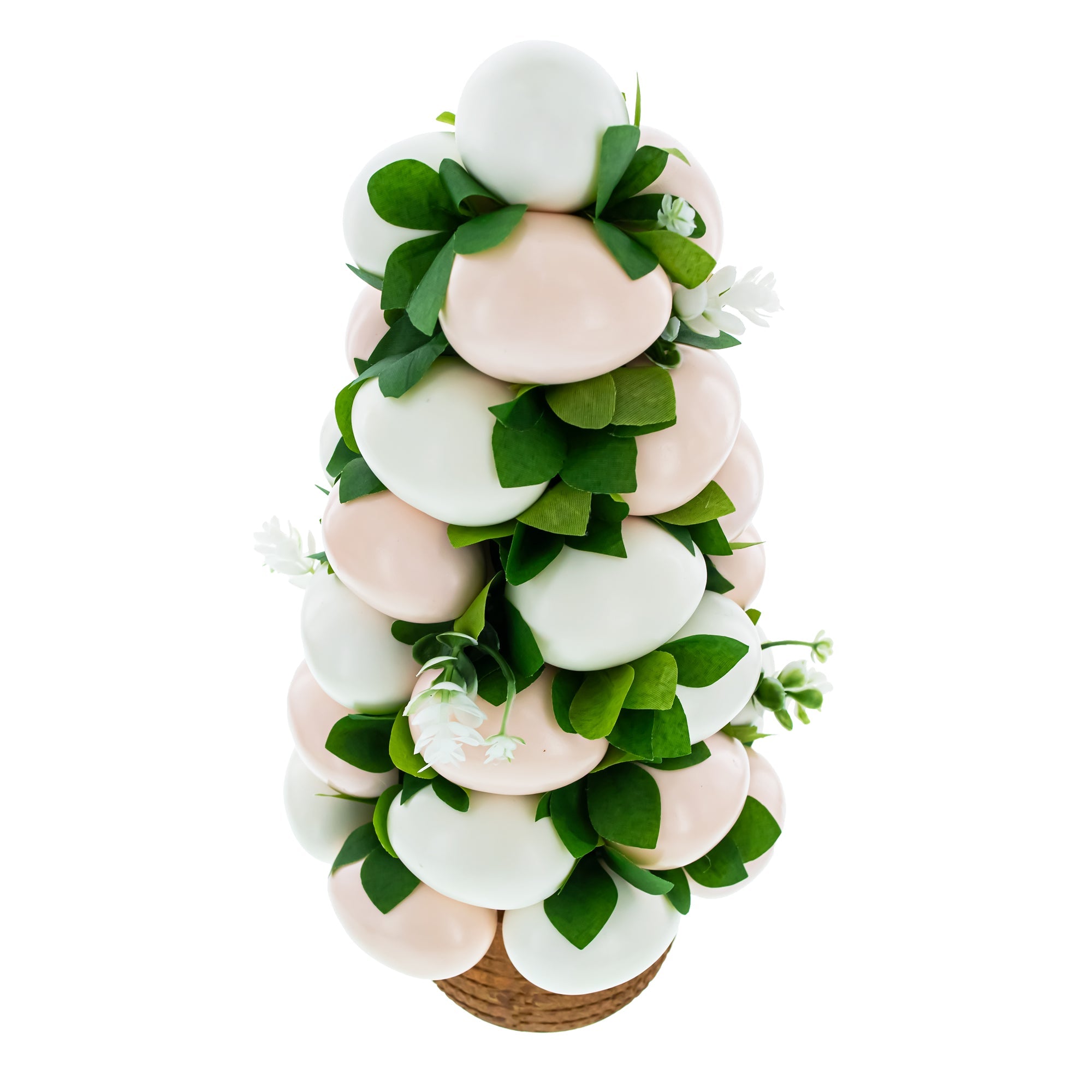 Floral Easter Egg-adorned Decorative Vase