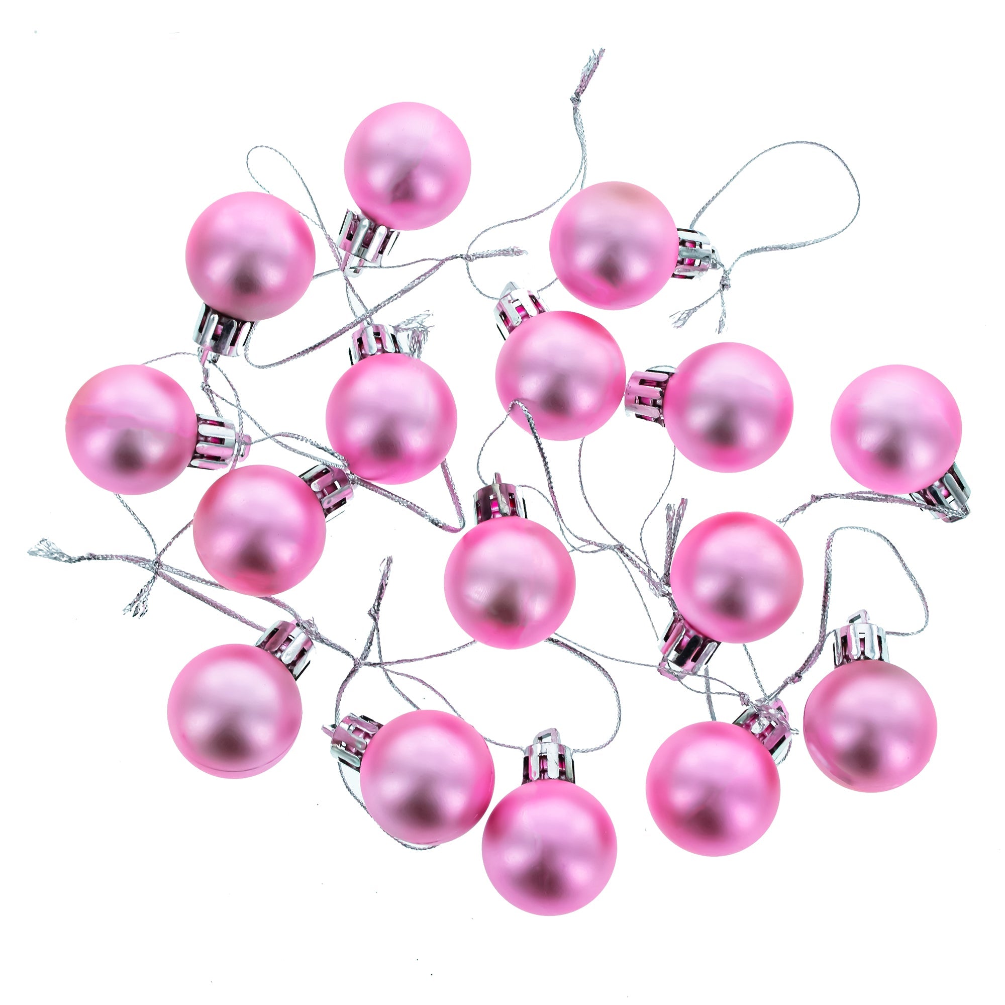 Elegant Set Of 40-piece Pink Ball Christmas Ornaments