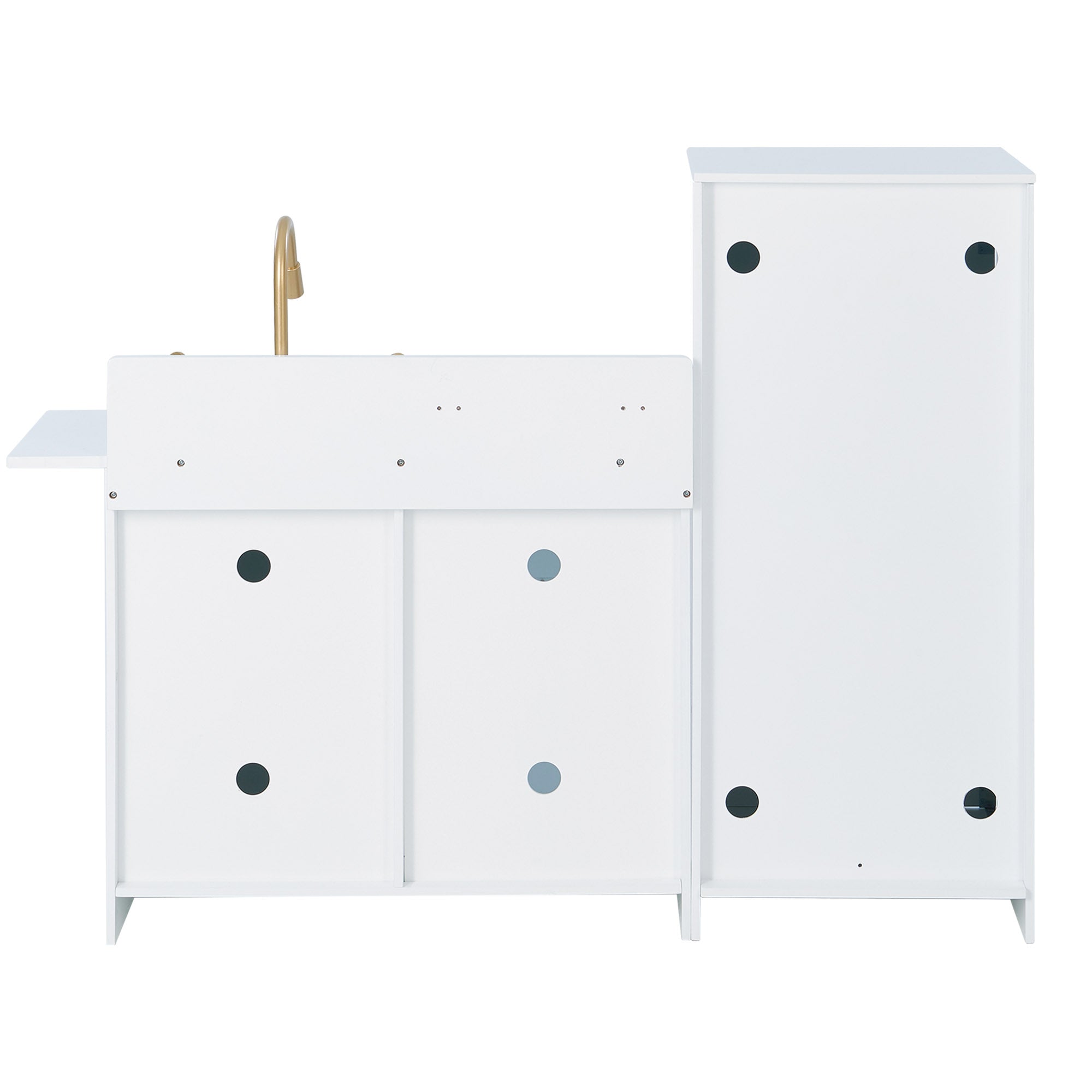 Little Chef Charlotte Modern Play Kitchen, White/gold