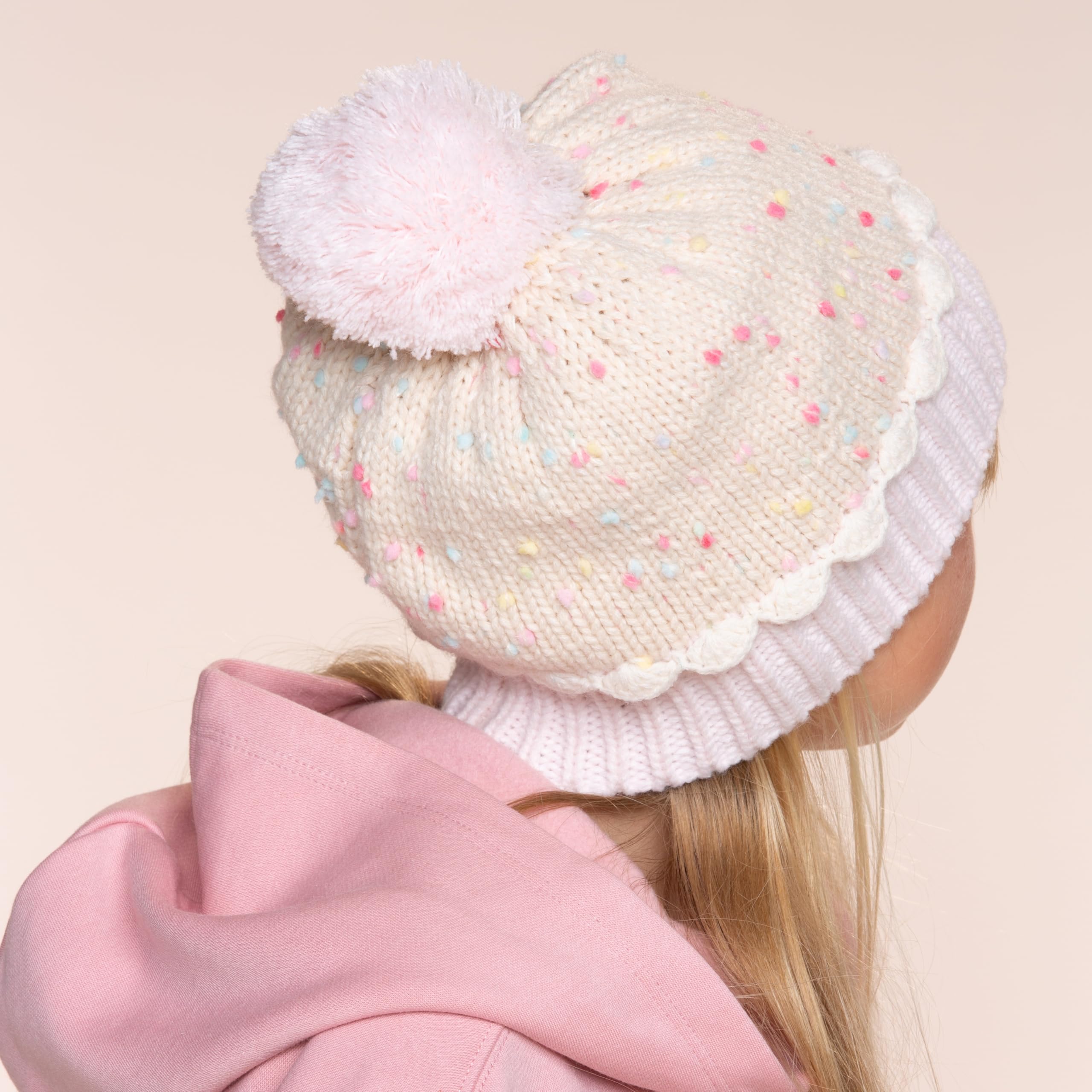 Cupcake Shaped Knit Beanie Hat For Children 1-12 Y, Cute Novelty Design, Premium Quality