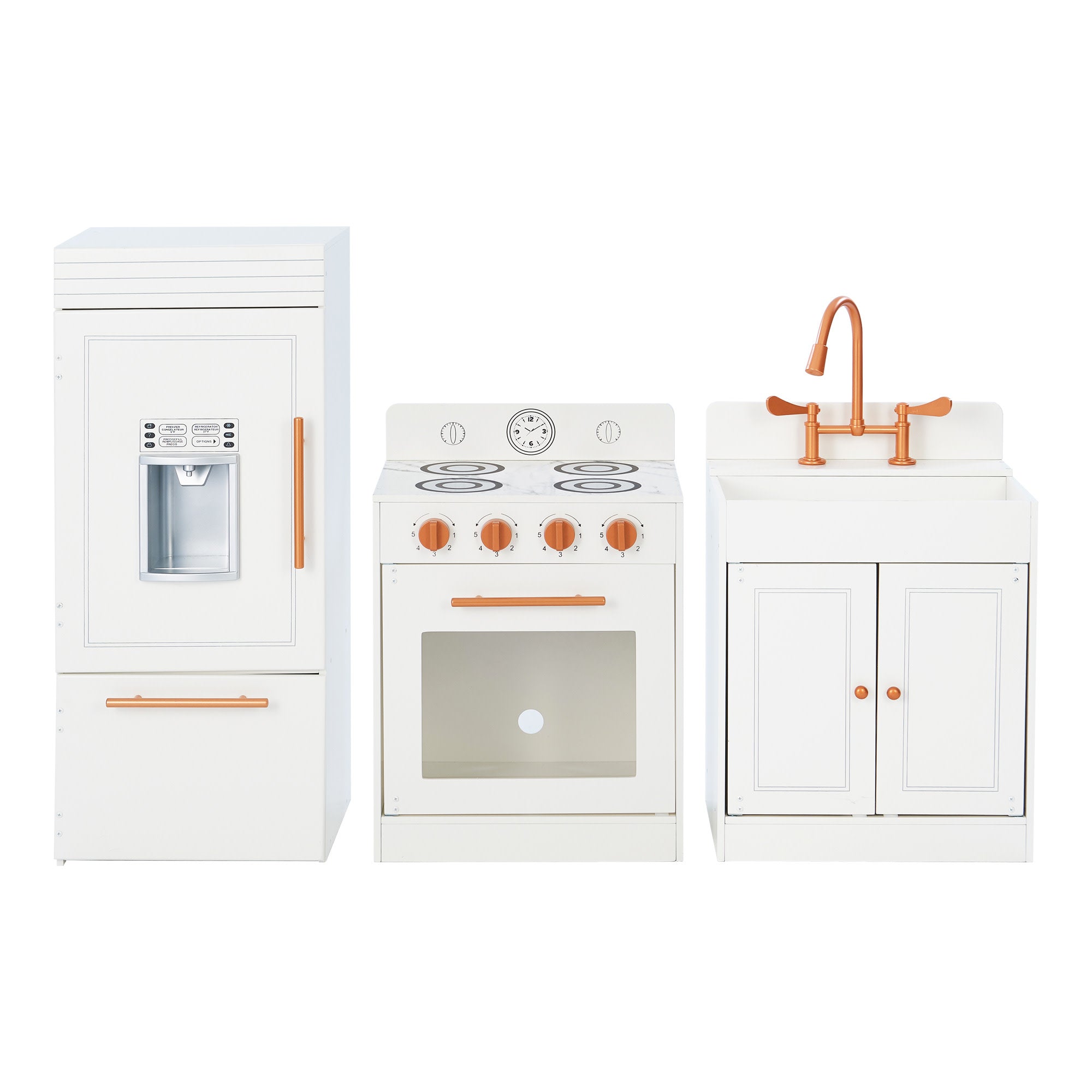 Little Chef Paris Complete Kitchen Playset, White/rose Gold