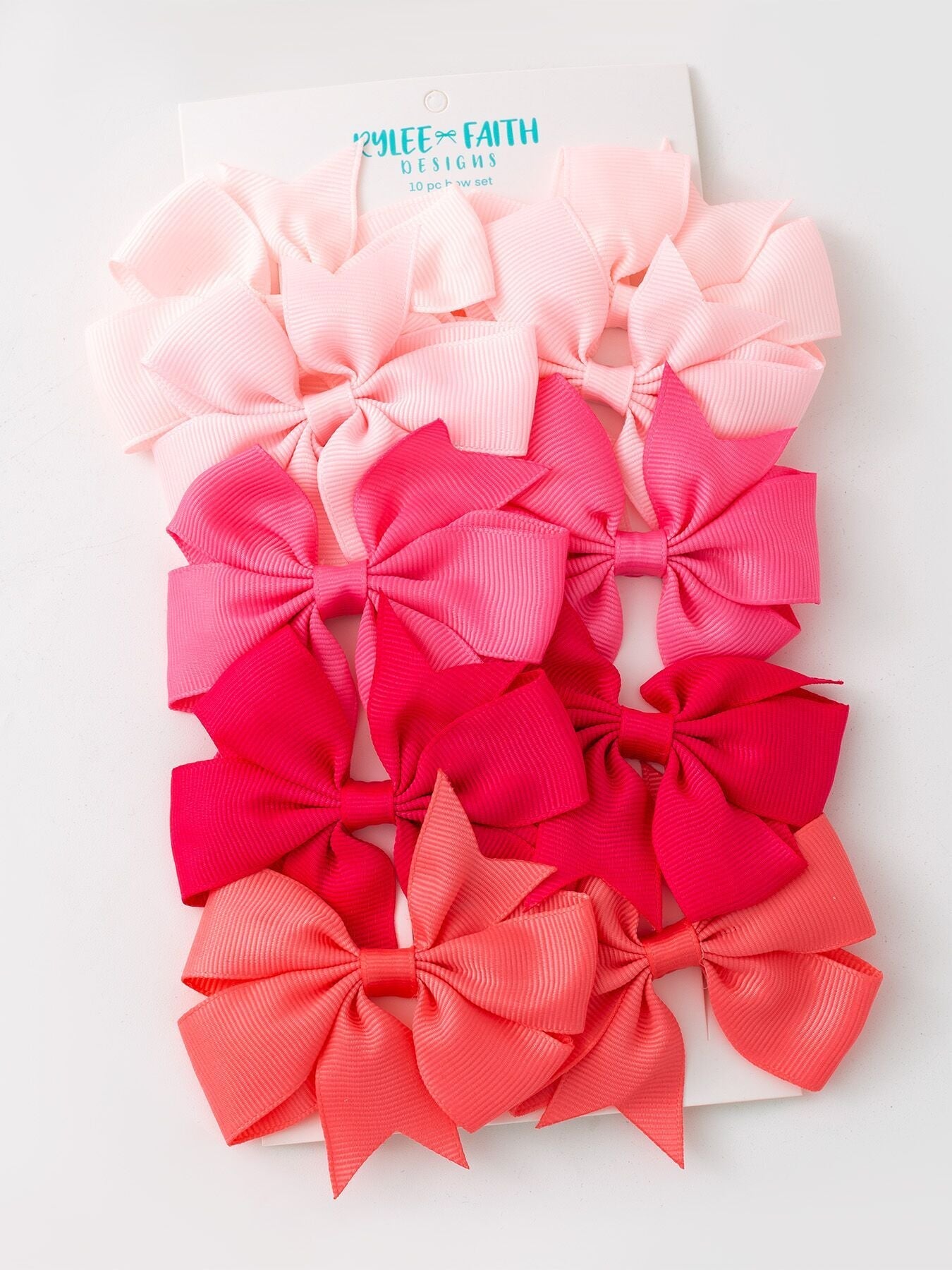 Fall Bow Hair Clip Set