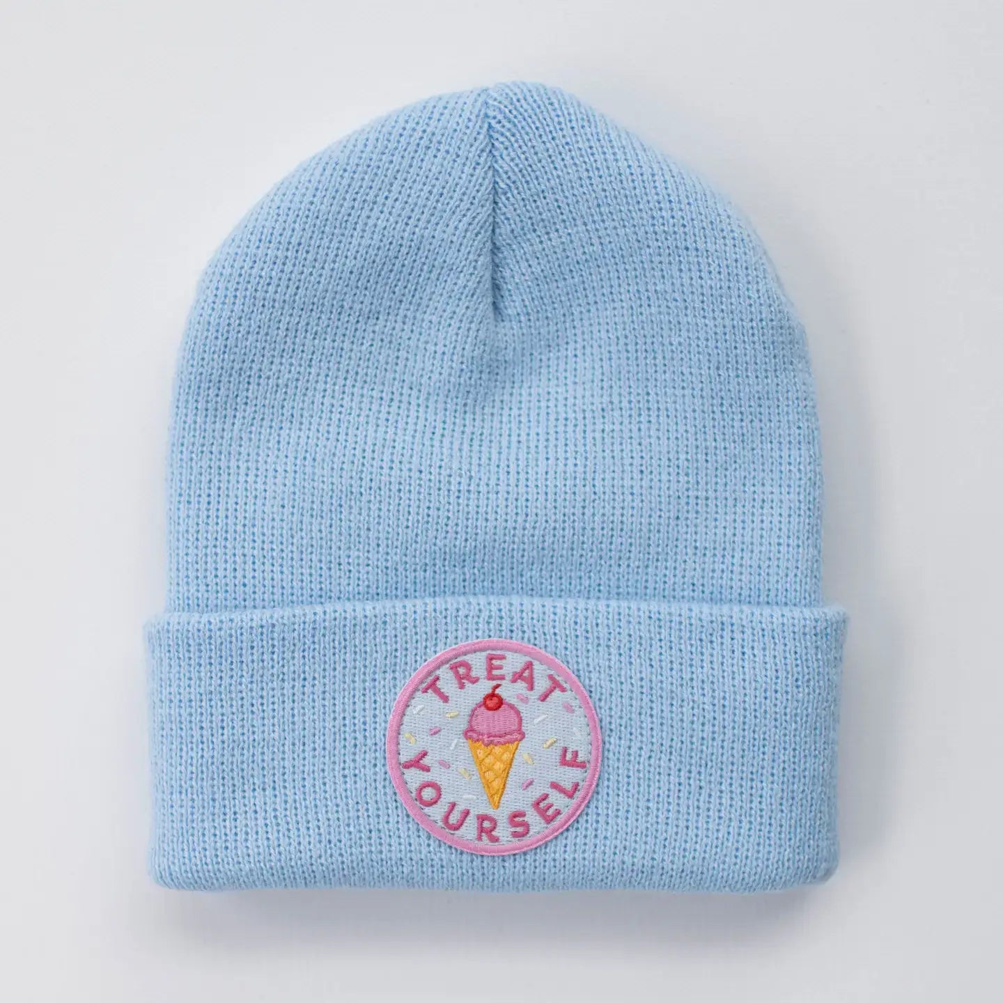Treat Yourself Sky Youth/adult Beanie Fits Ages 5+