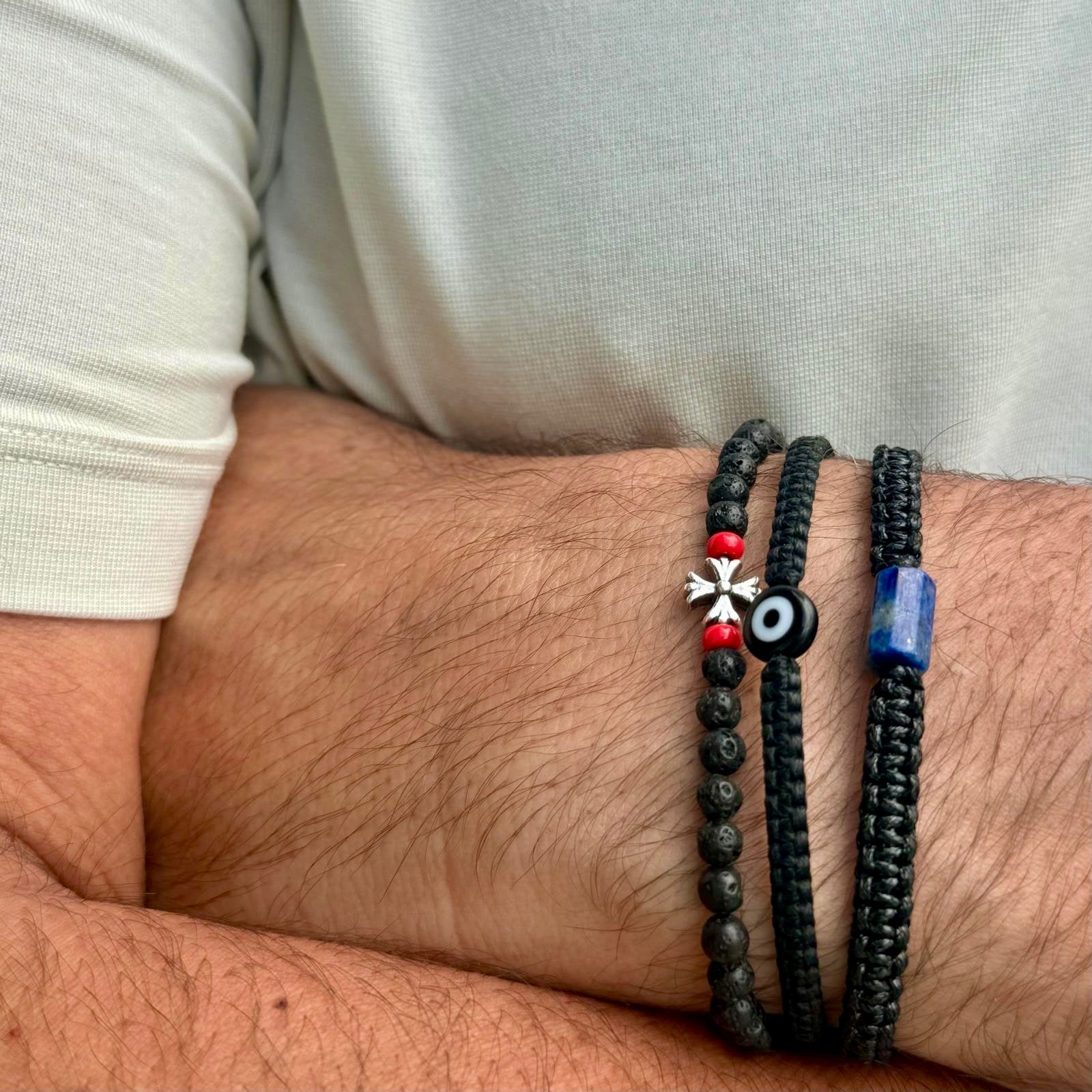 Single Evil Eye Braided Bracelet