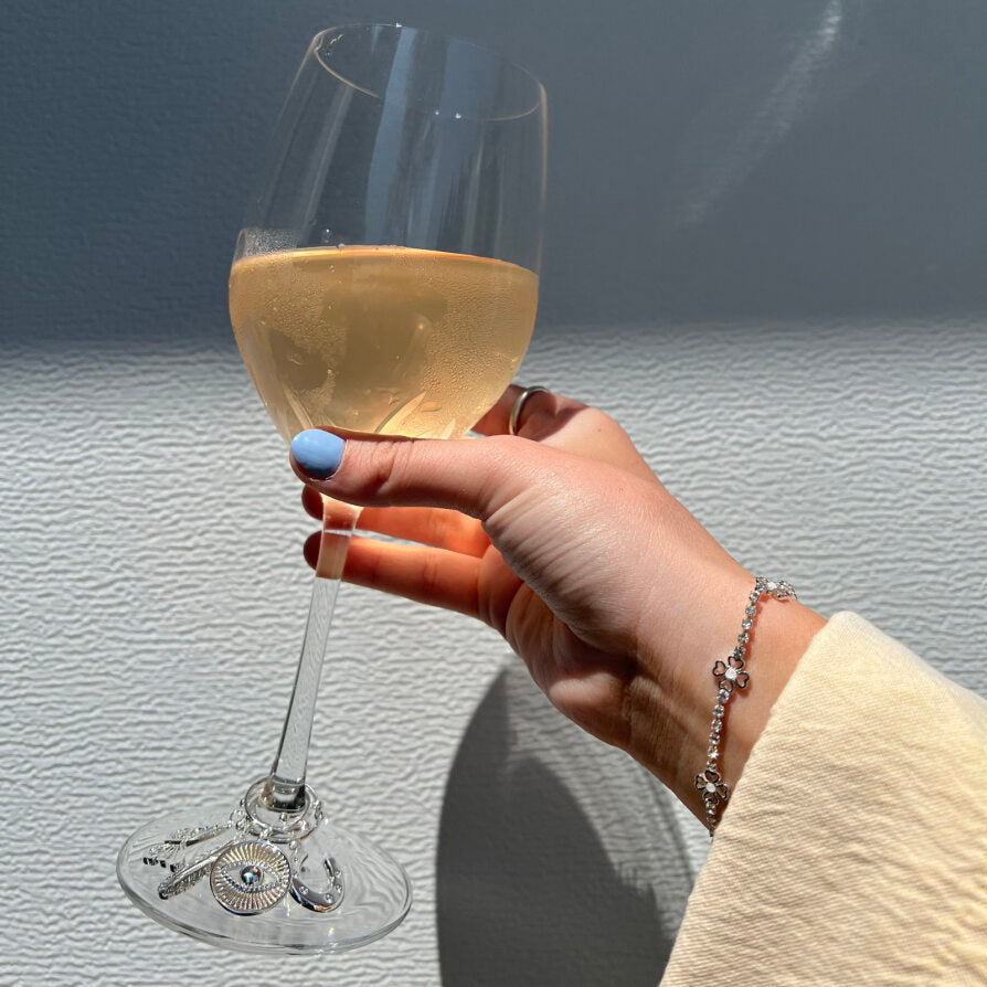 Good Vibes Wine Glass Charm Set Of 4