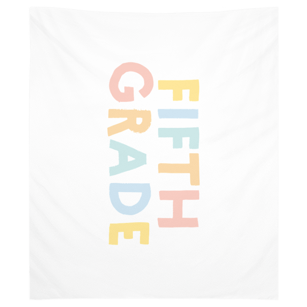 First Day Of Fifth Grade Tapestry, First Day Of School Banner