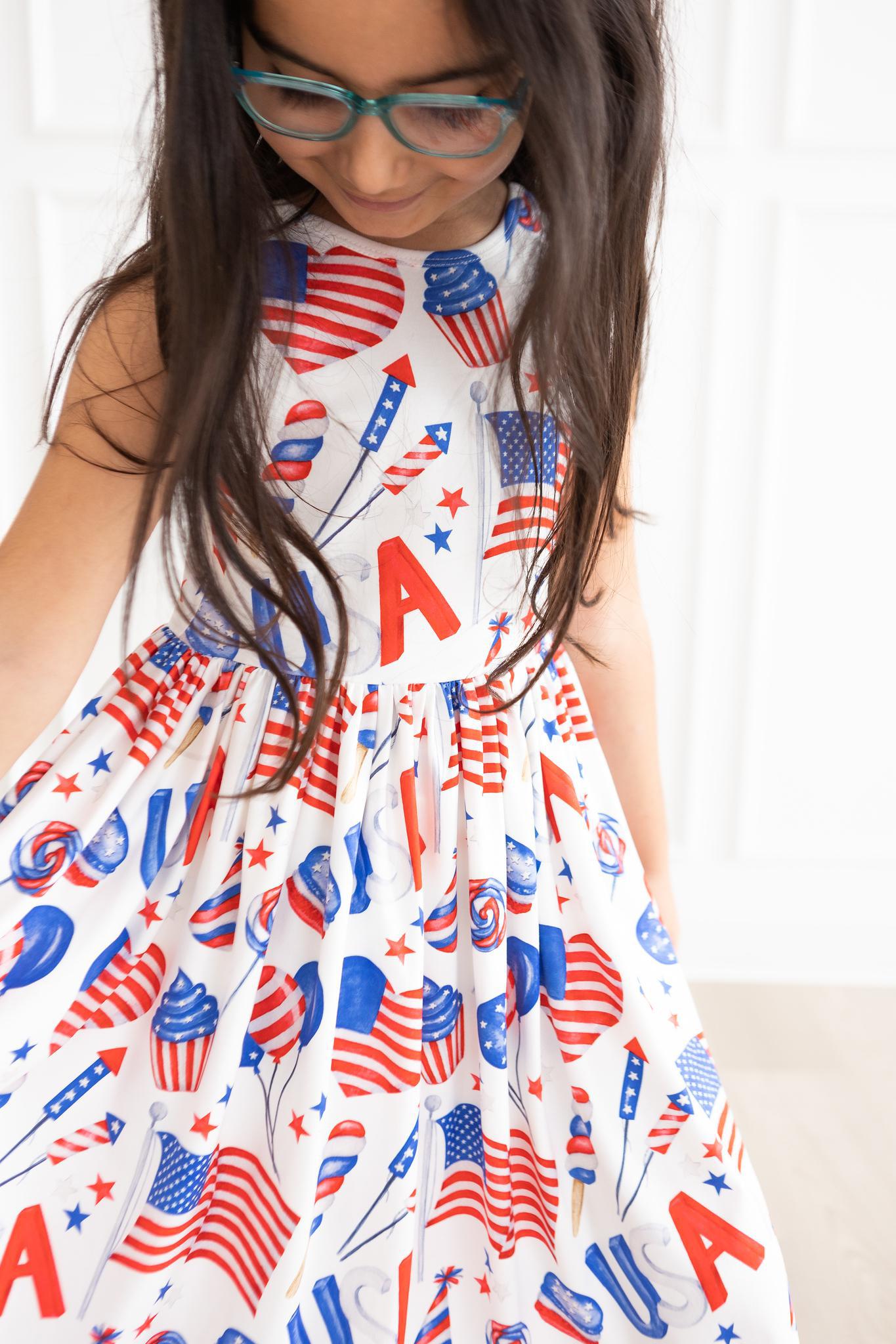 Party In The Usa Tank Twirl Dress