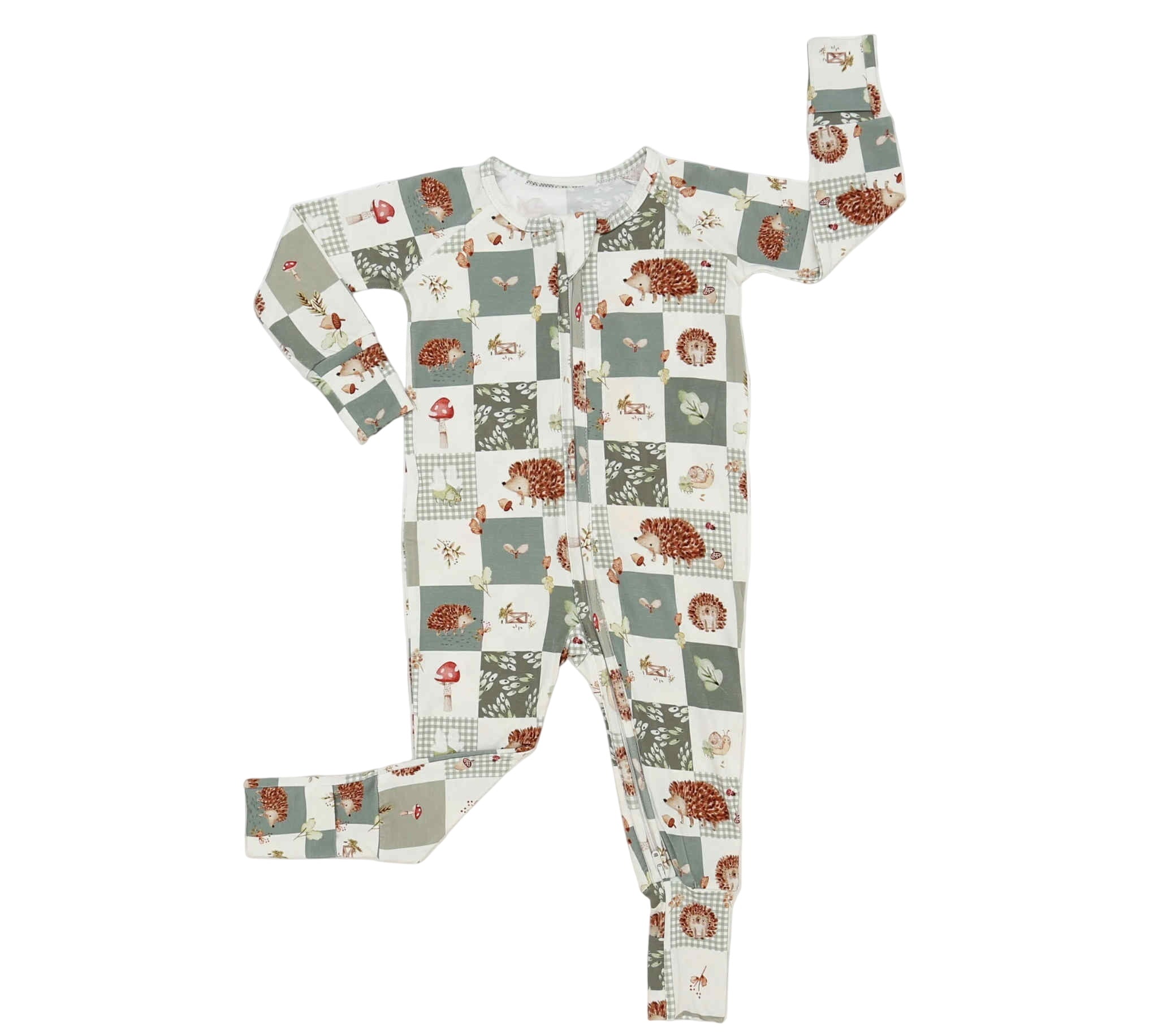Harvest Hedgehogs Bamboo Zippy Pajamas