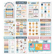 Parts Of Speech Kit: Boho 12 Poster Pack
