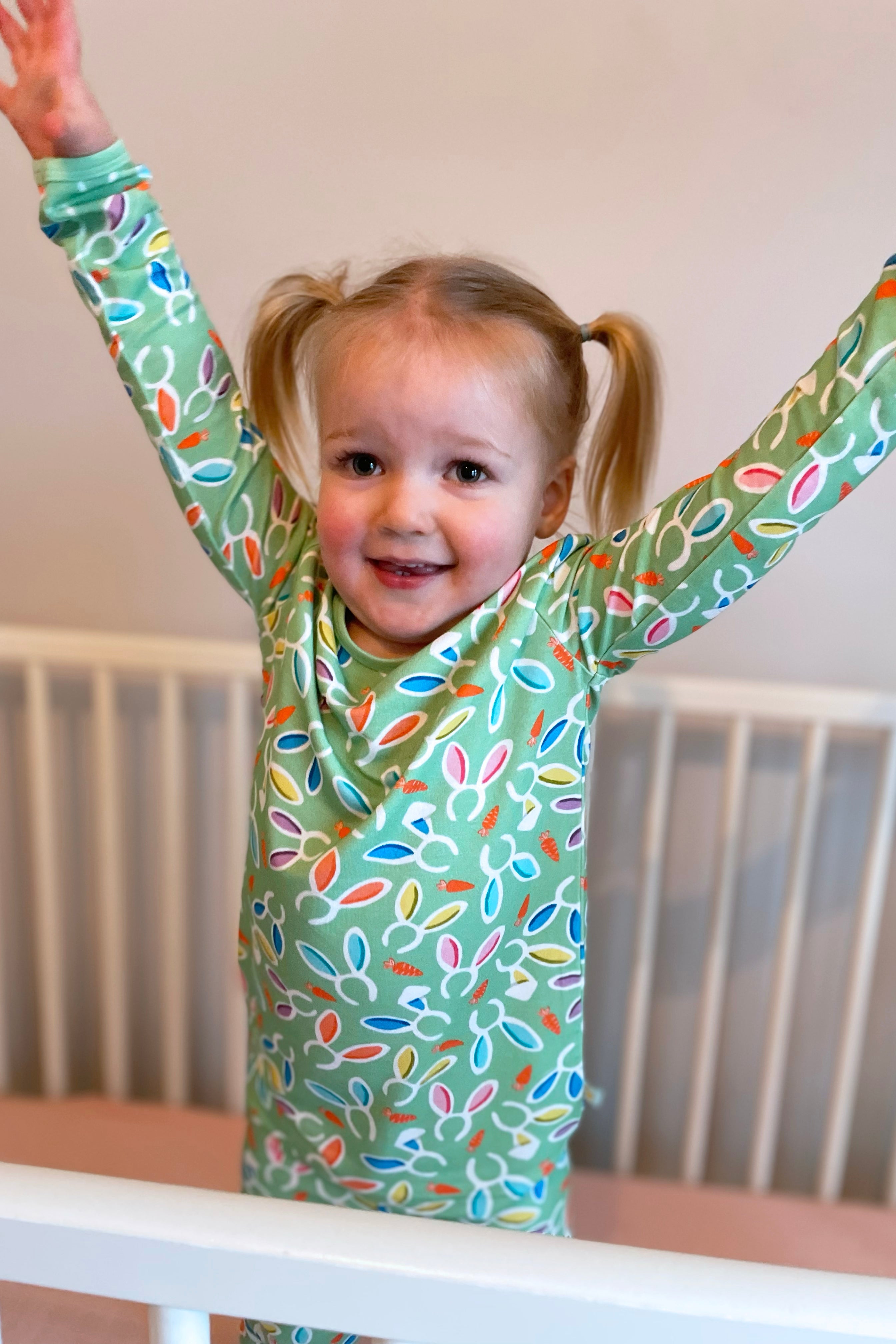 Long Sleeve Pajama Set - Easter Bunny Ears