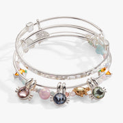 Crystal Bunny Bangles Set Of 3