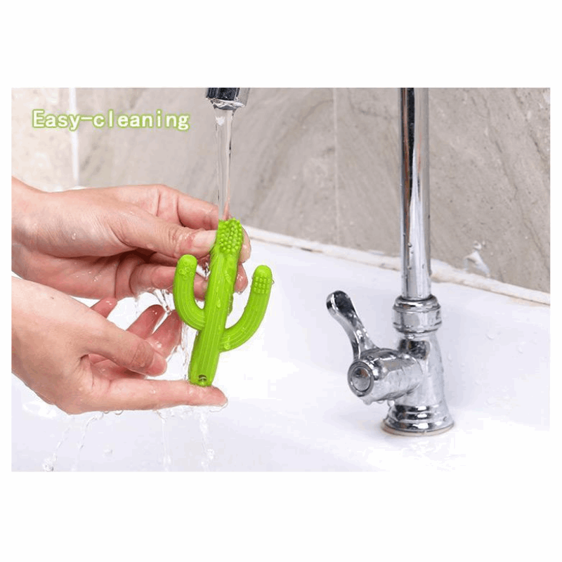 Cactus Silicone Toothbrush Teether