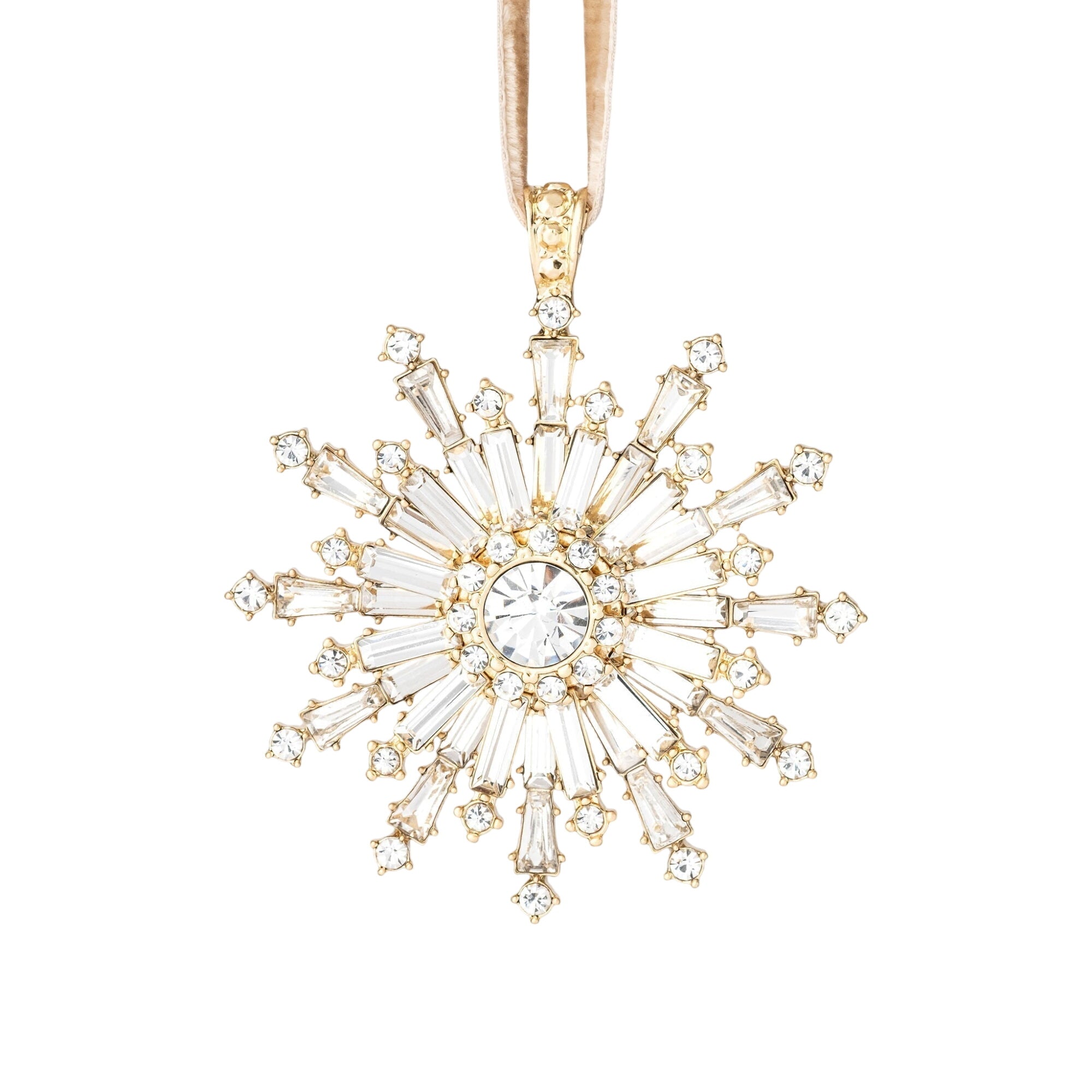 Dazzling Snowflake Hanging Ornament, Crystal