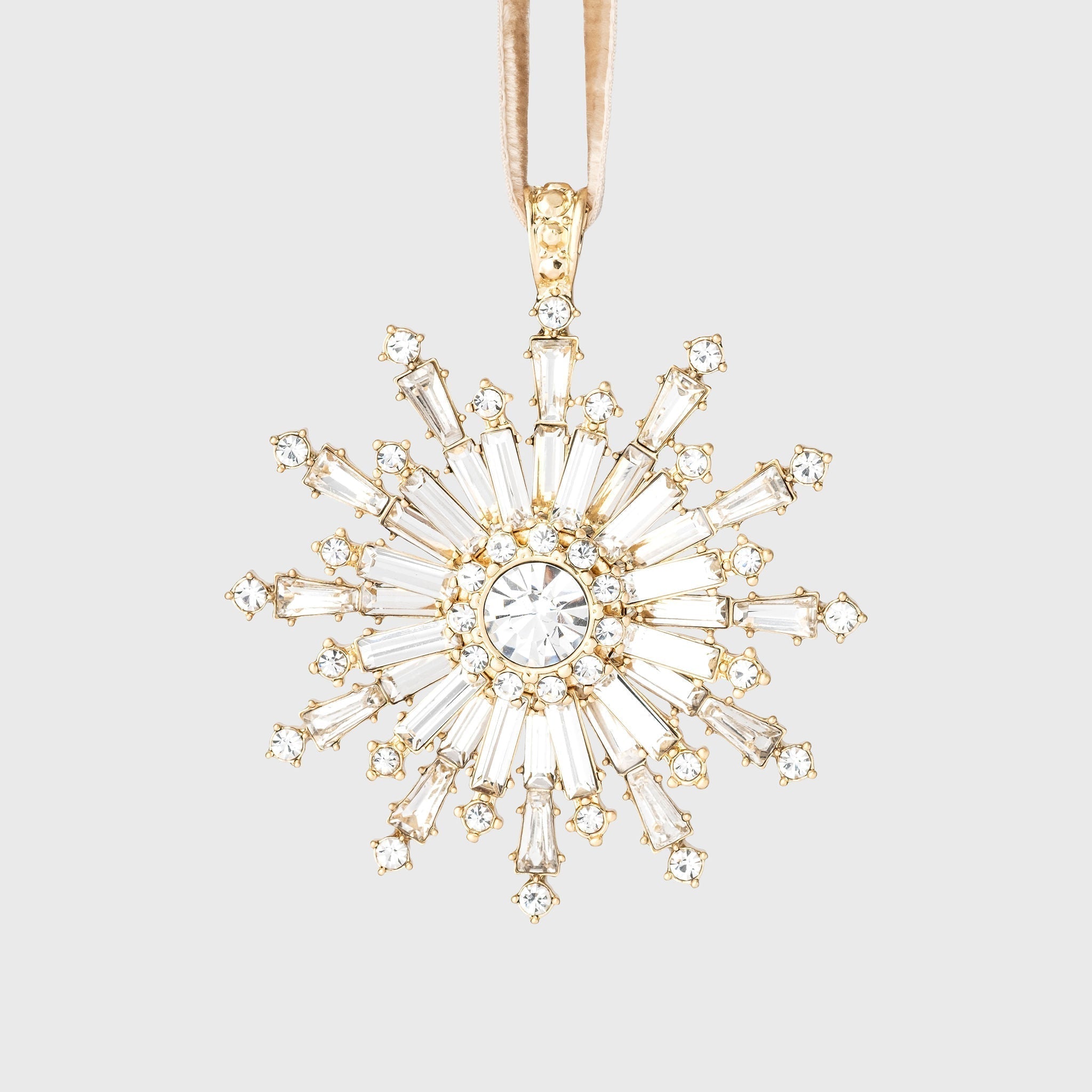 Dazzling Snowflake Hanging Ornament, Crystal