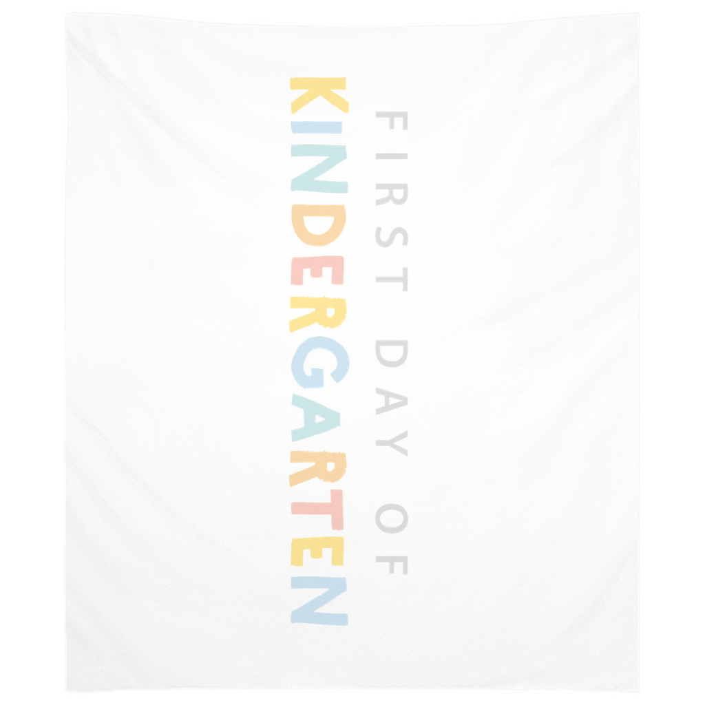 First Day Of Kindergarten Tapestry, First Day Of School Banner