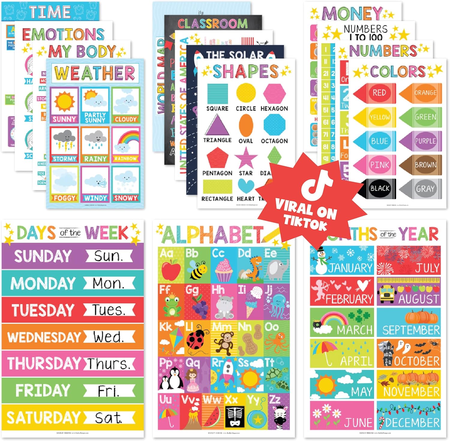 Preschool Head Start Kit, 16 Poster Pack
