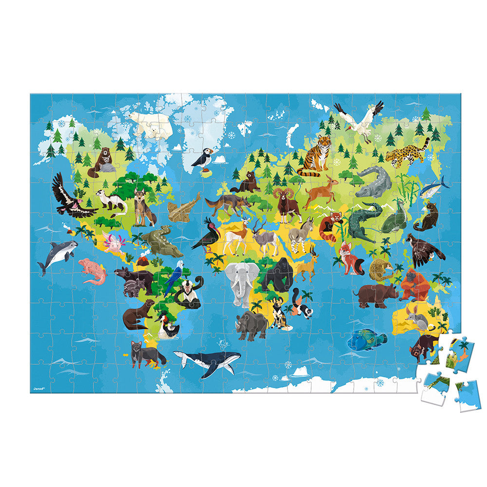 Educational Puzzle - Endangered Animals - 200 Pcs