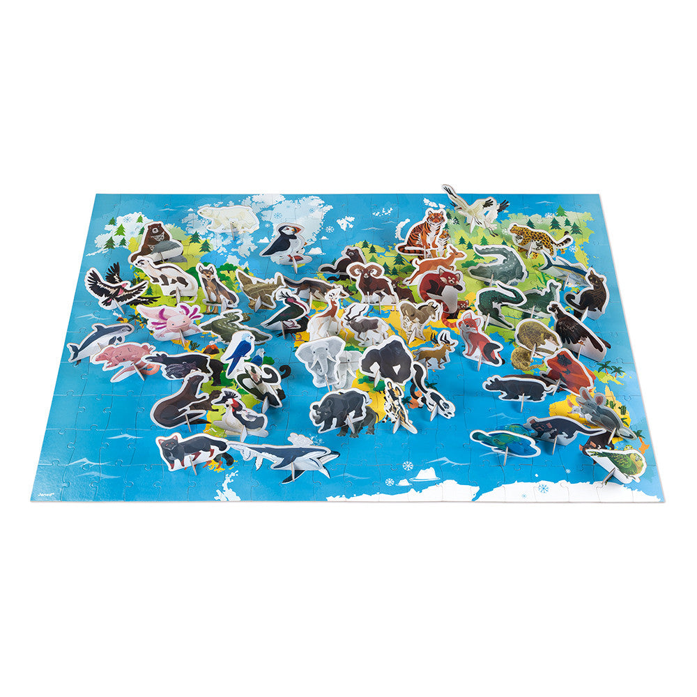 Educational Puzzle - Endangered Animals - 200 Pcs