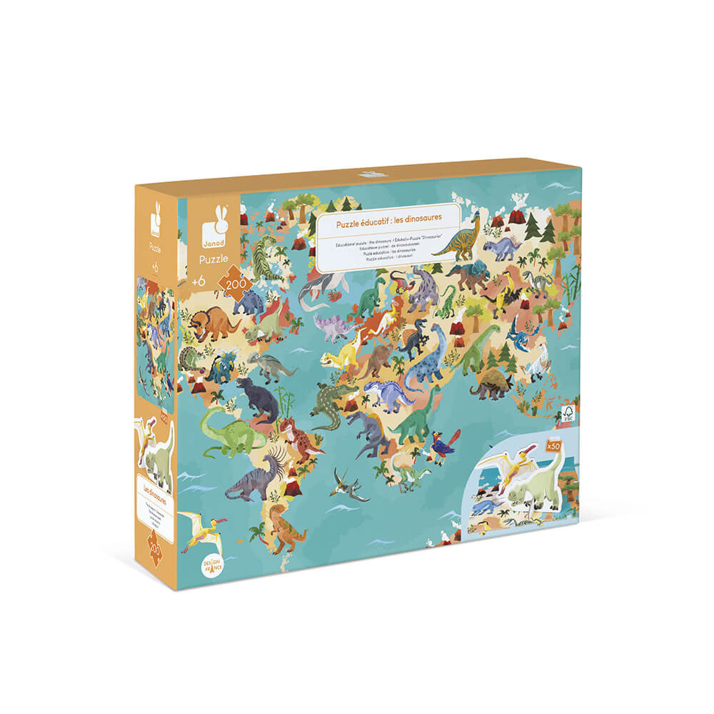 Educational Puzzle - The Dinosaurs - 200 Pcs