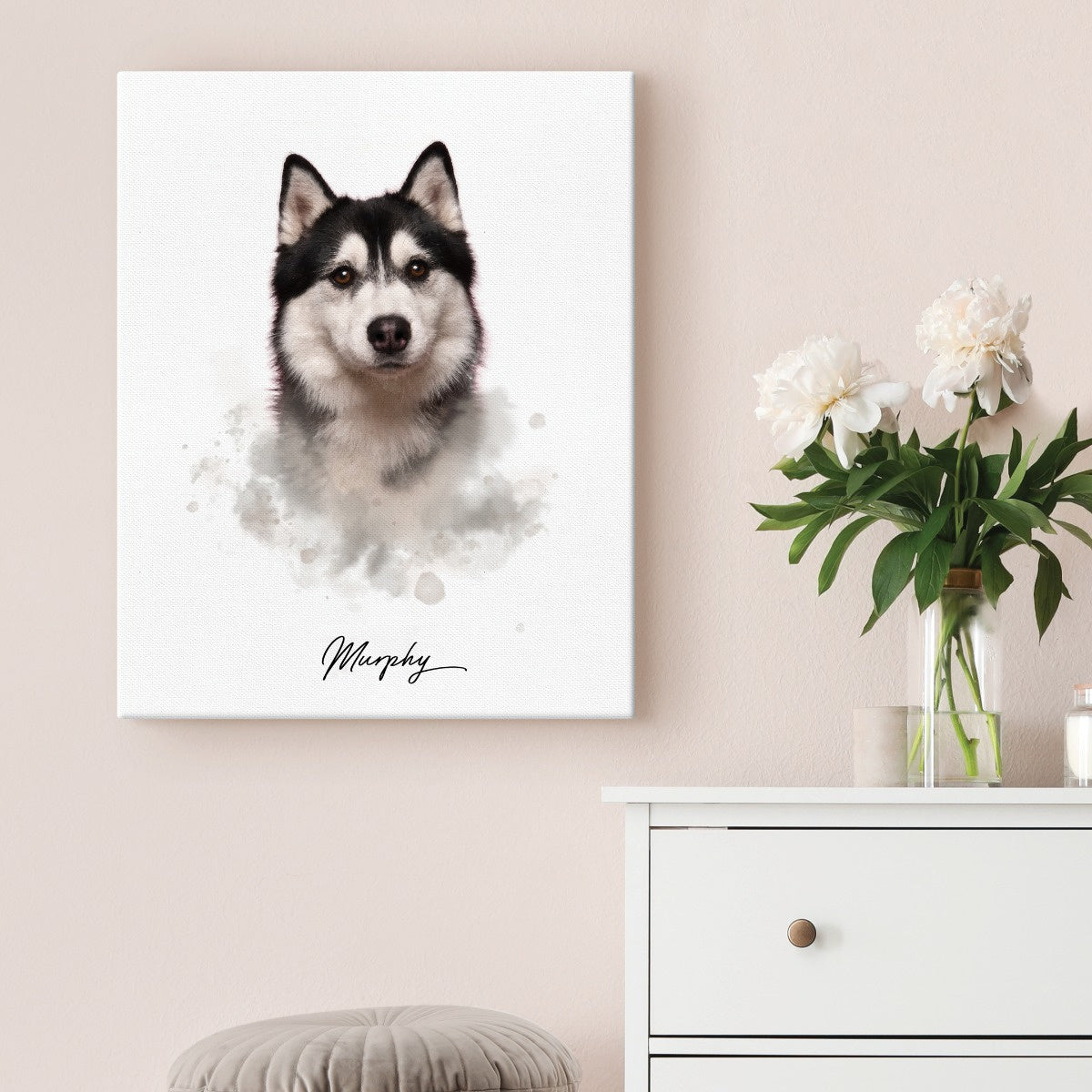 Personalized Pet Portrait Canvas 16 x 20