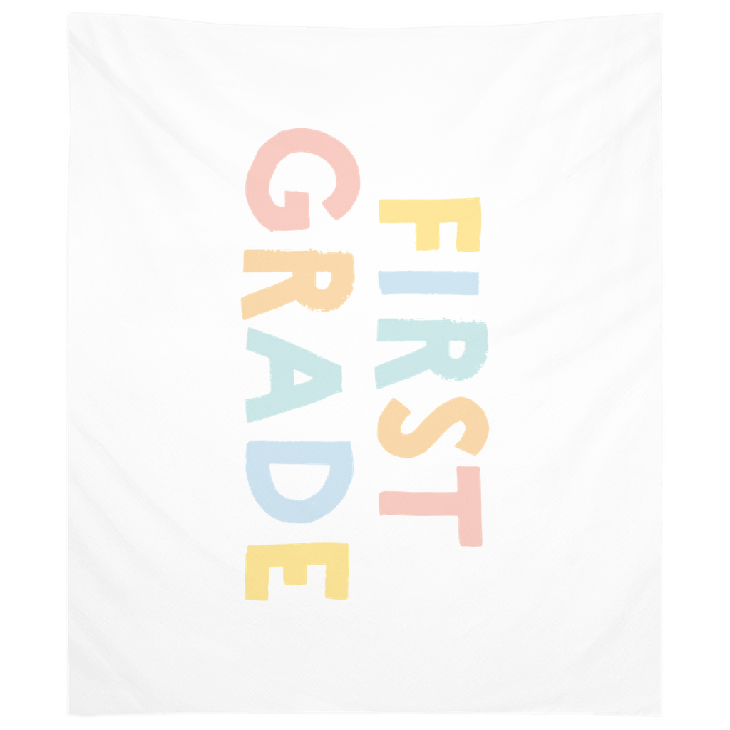 First Day Of First Grade Tapestry, First Day Of School Banner