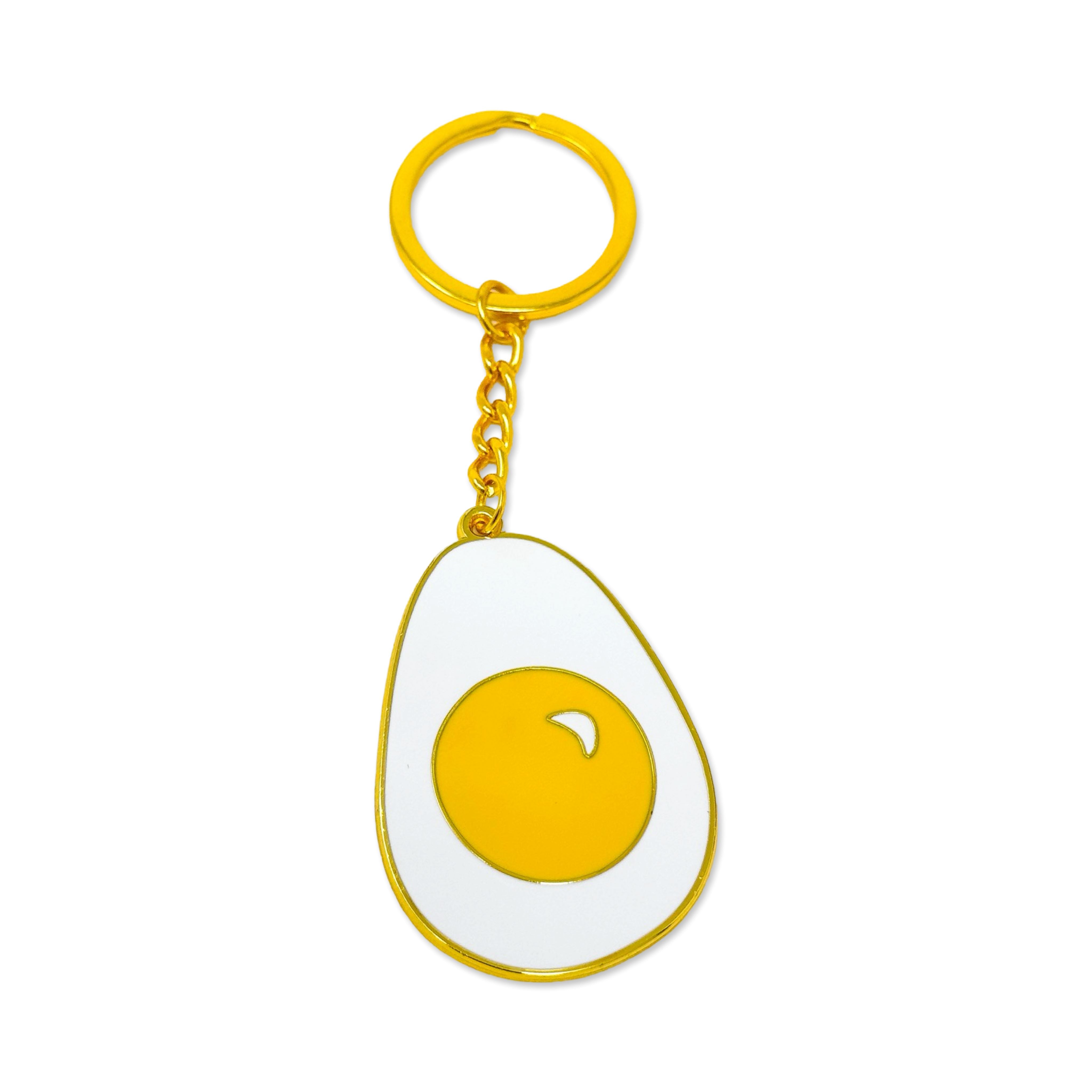 Egg Enamel Keychain