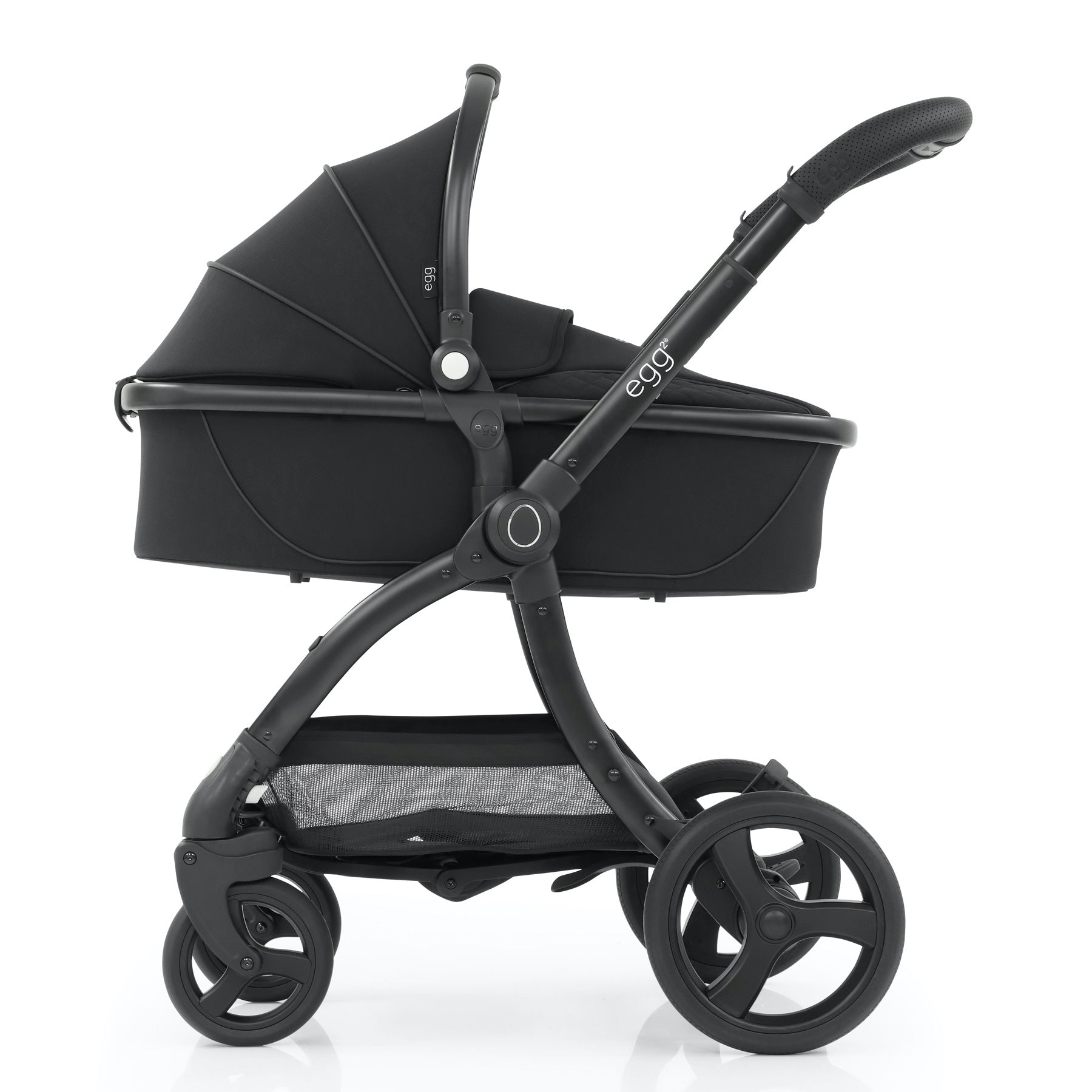 Egg2® Stroller & Carry Cot In Just Black Bundle