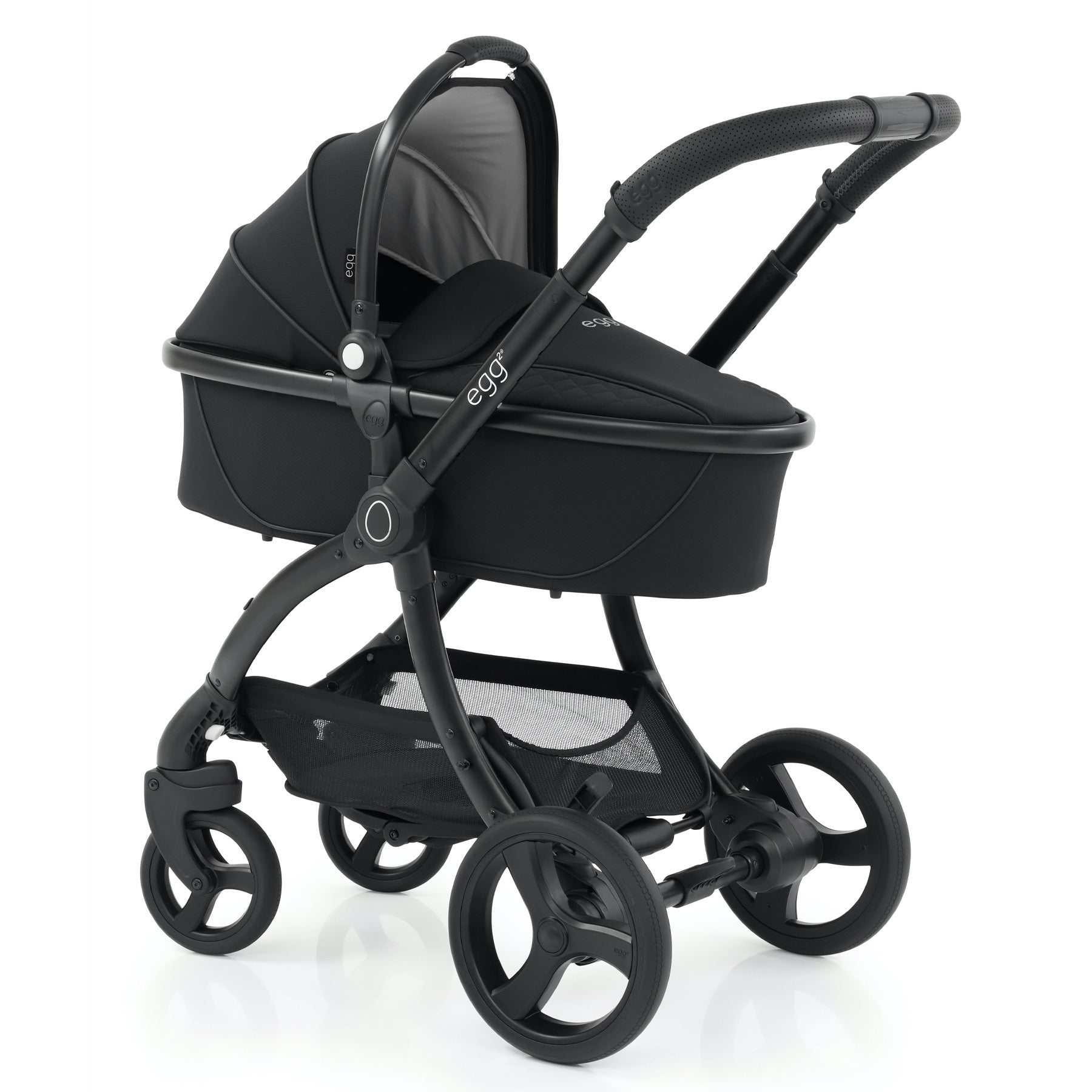 Egg2® Stroller & Carry Cot In Just Black Bundle