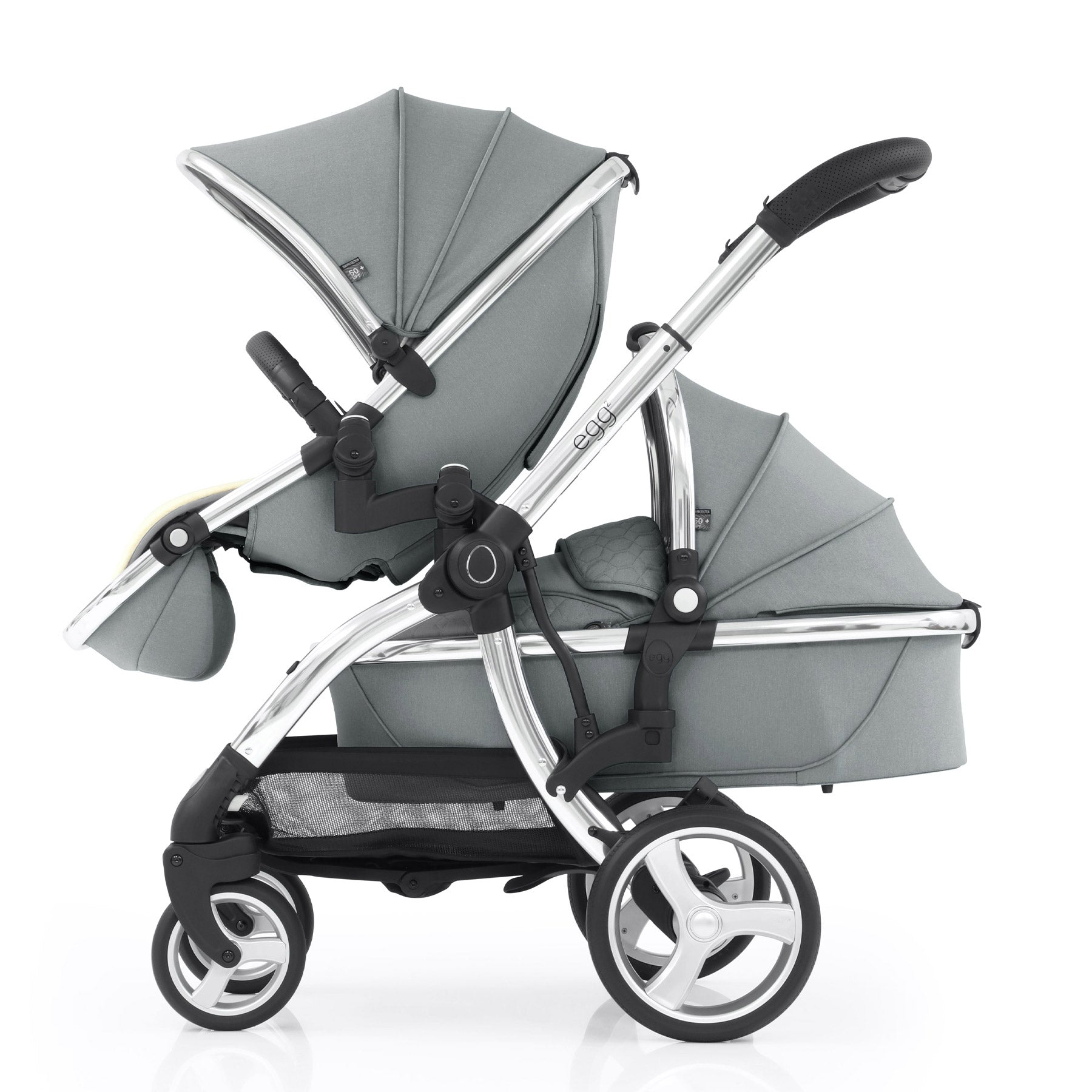 Egg2® Stroller & Carry Cot In Monument Grey Bundle