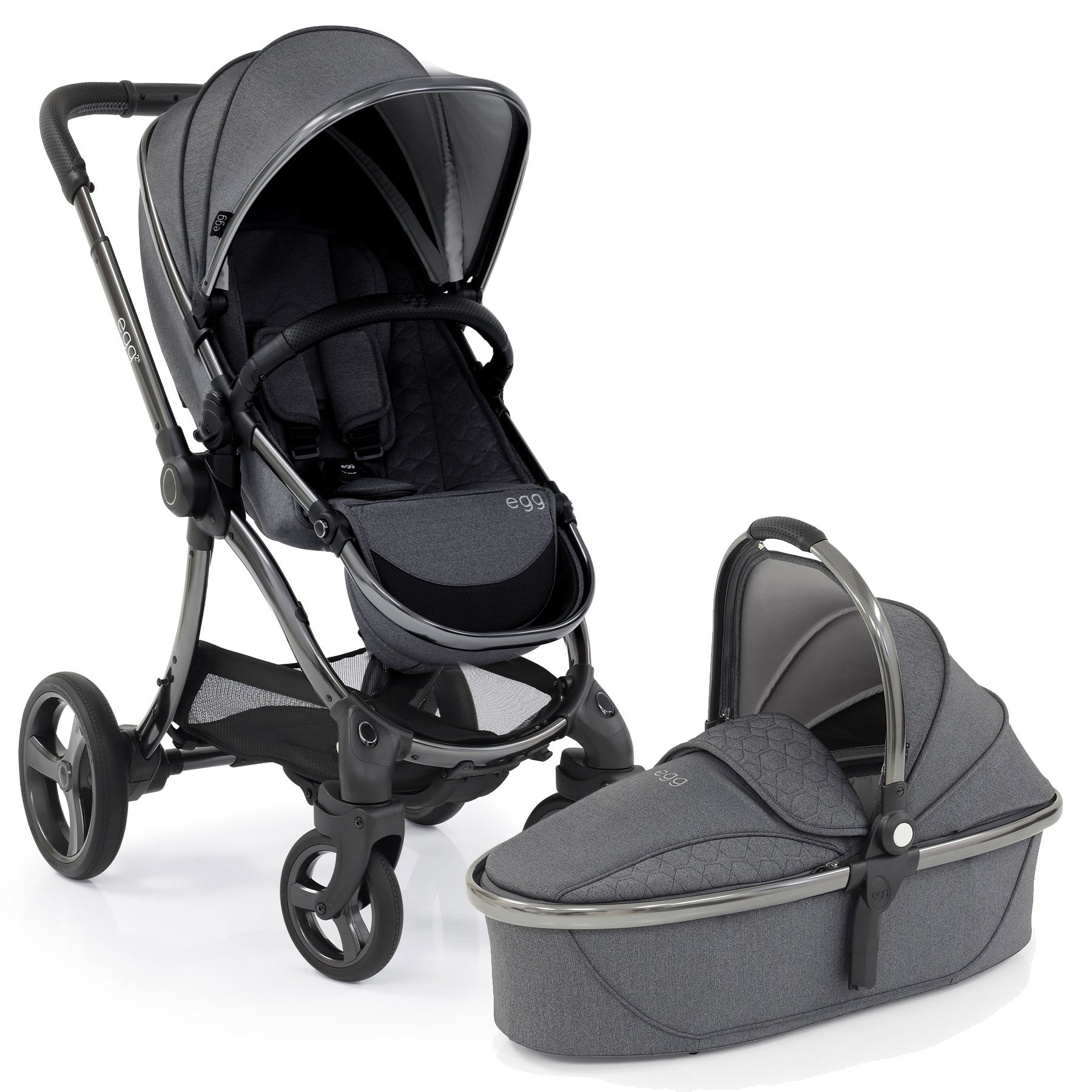 Egg2® Stroller & Carry Cot In Quartz Bundle