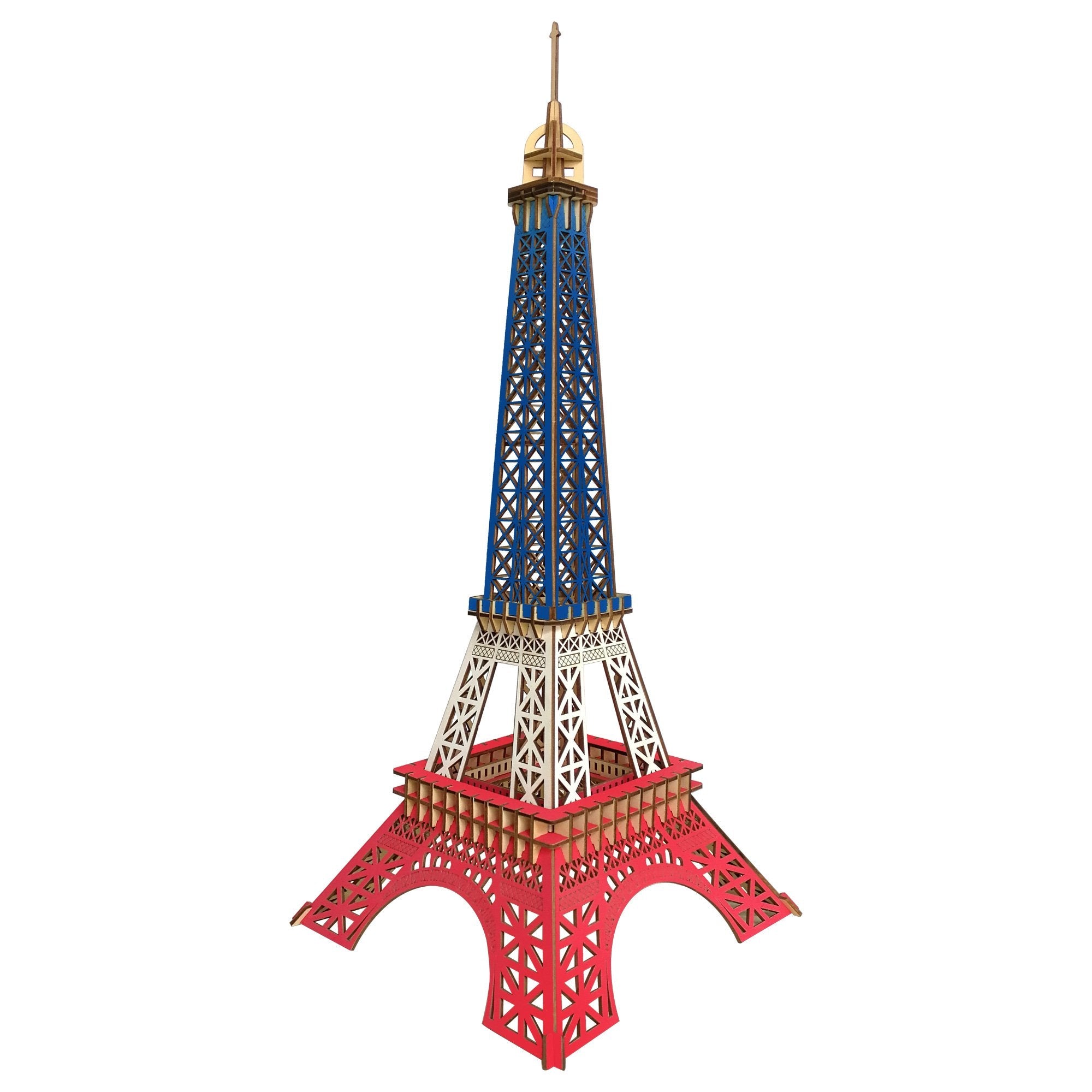 Paris Eiffel Tower Model Kit - Wooden Laser-cut 3d Puzzle (94 Pcs)