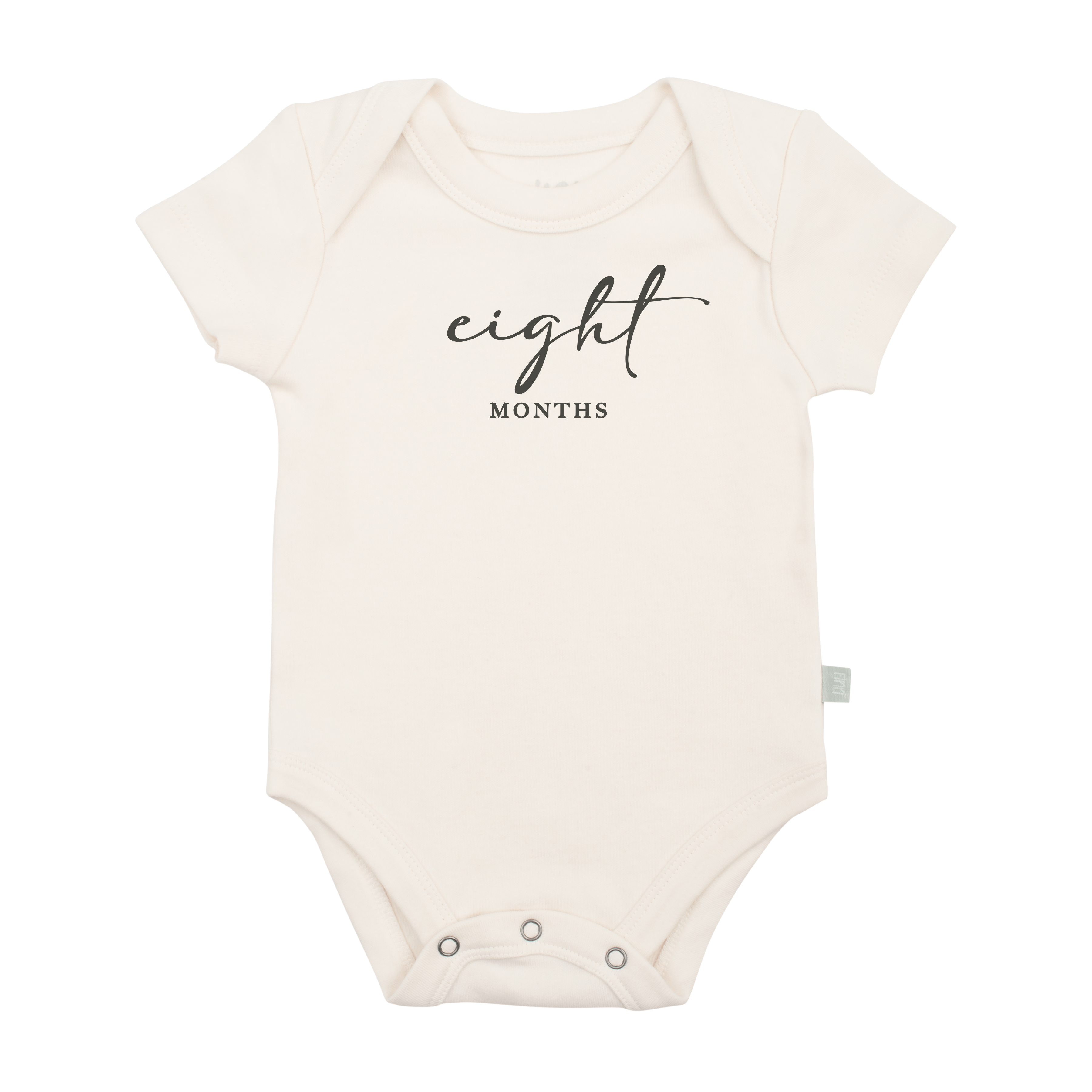 Graphic Bodysuit | Eight Months Milestone Charcoal