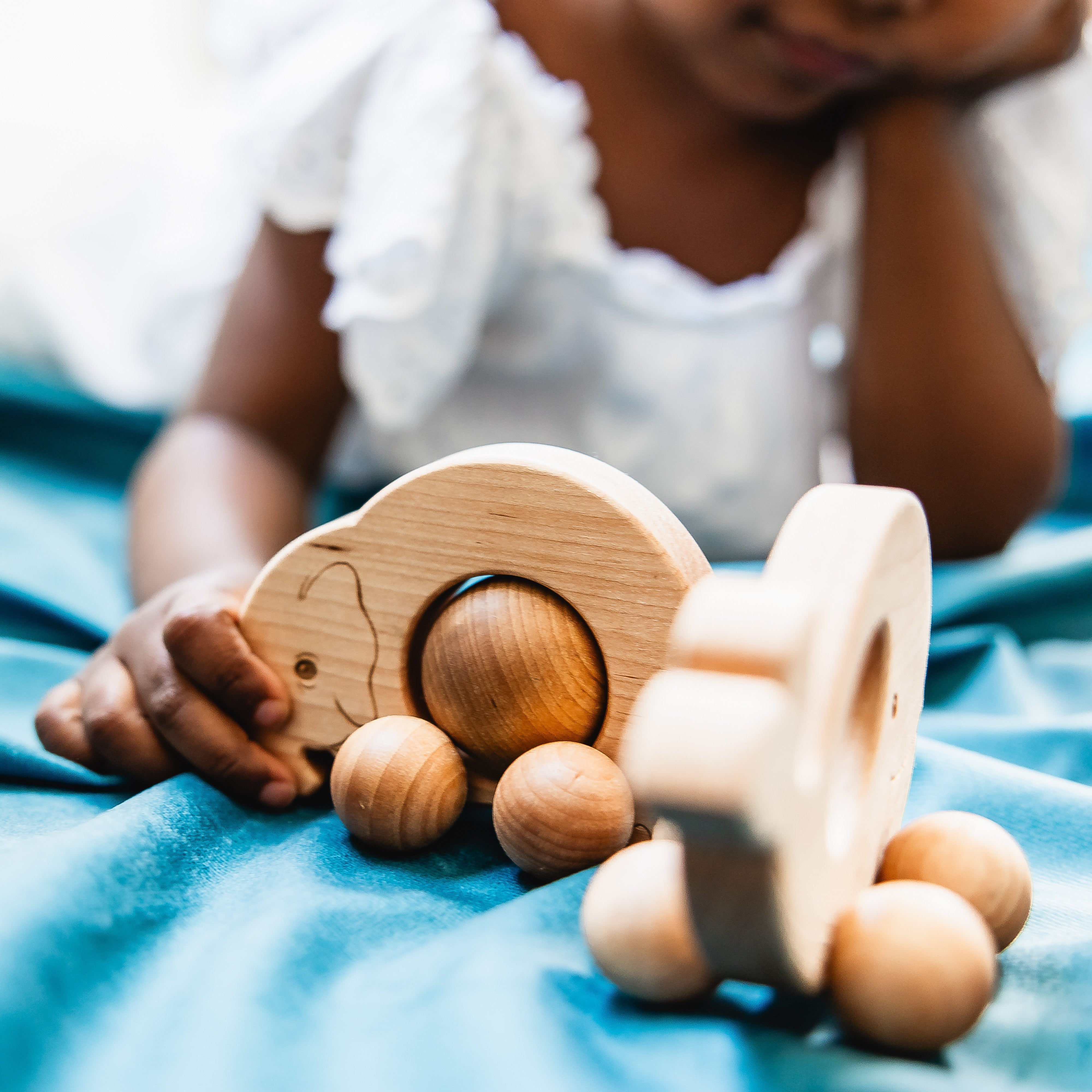 Roly Poly Elephant Push Toy | Made In The Usa 🇺🇸