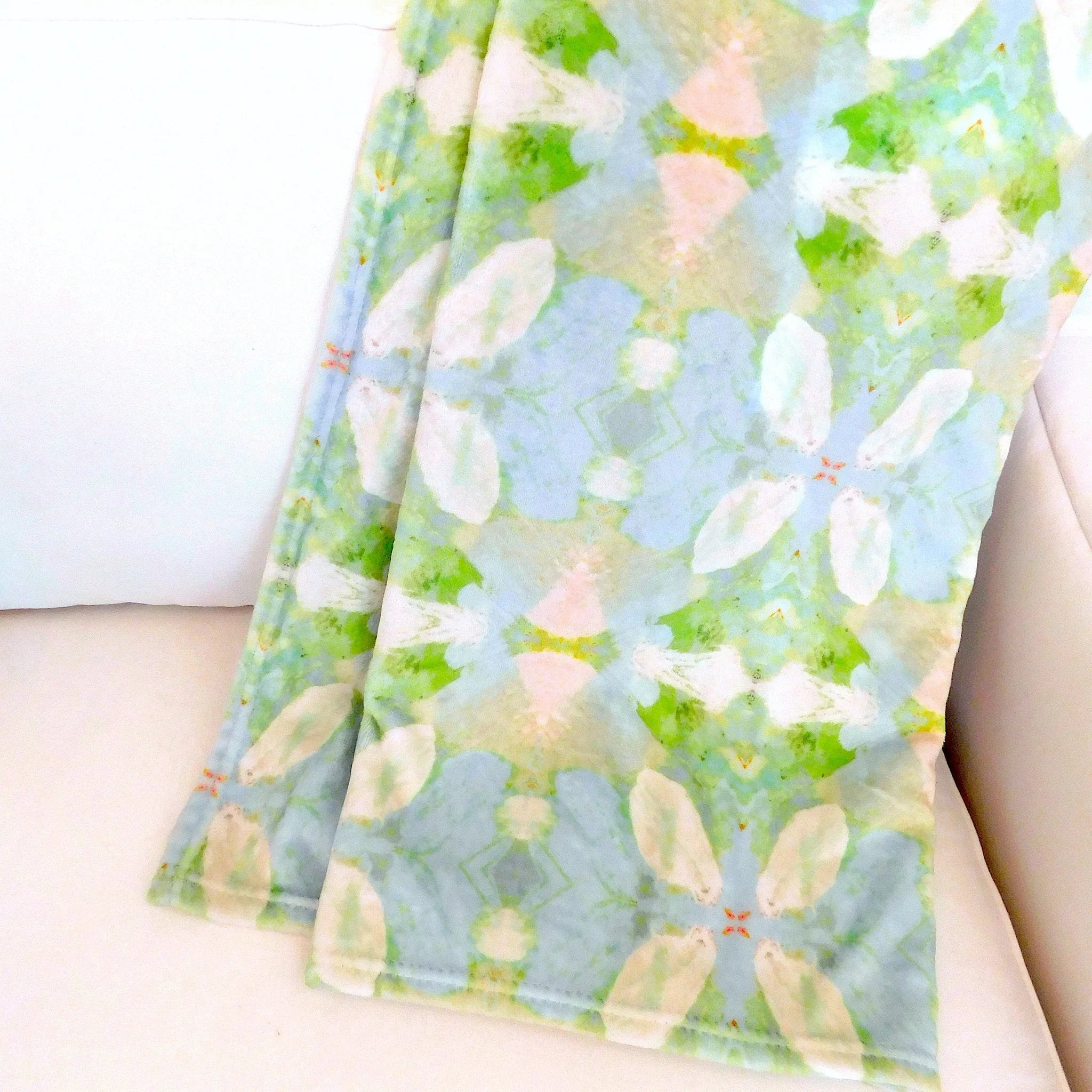 Elephant Falls Fleece Blanket By Laura Park