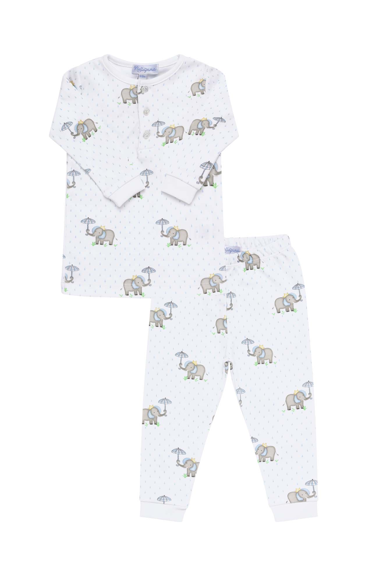 Blue Elephant Pajamas 