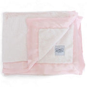Luxury Satin Border Blanket - Pink