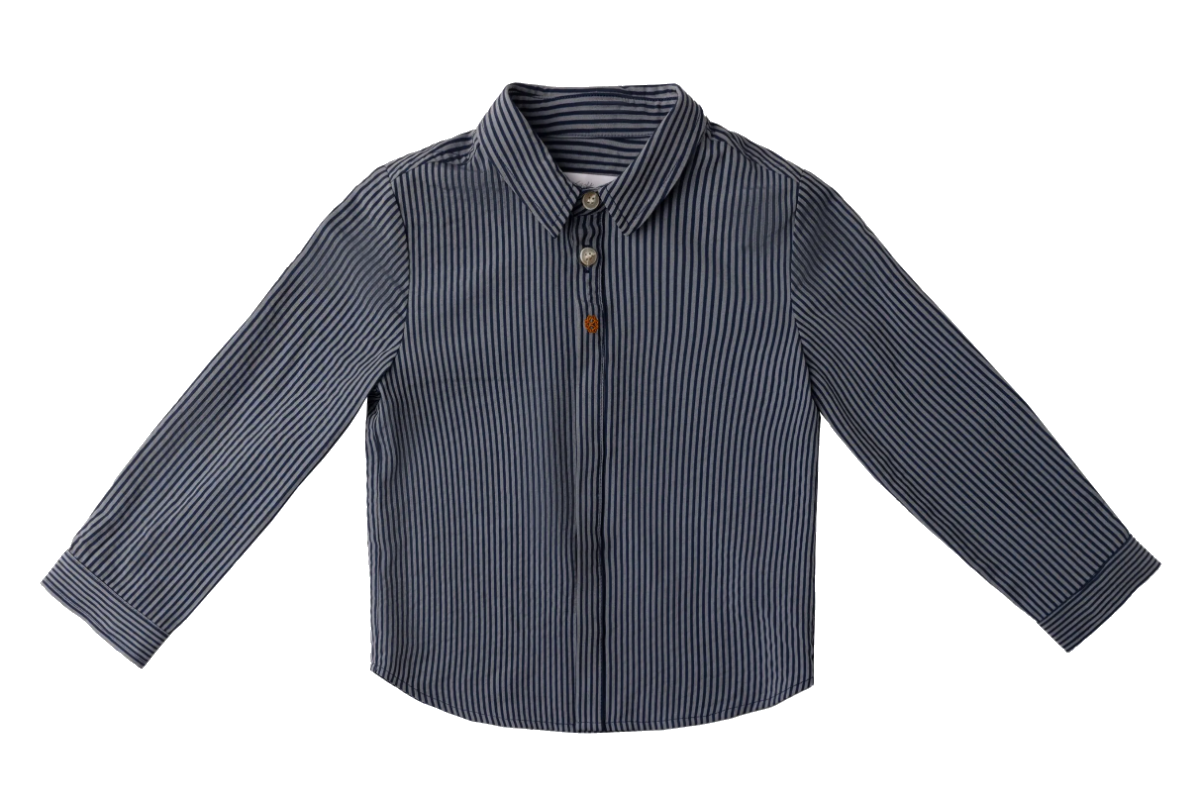 Elliot Stripe Shirt - Navy