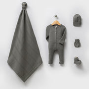 Elliot Khaki Newborn Knitwear Coming Home Set (5 Pcs)