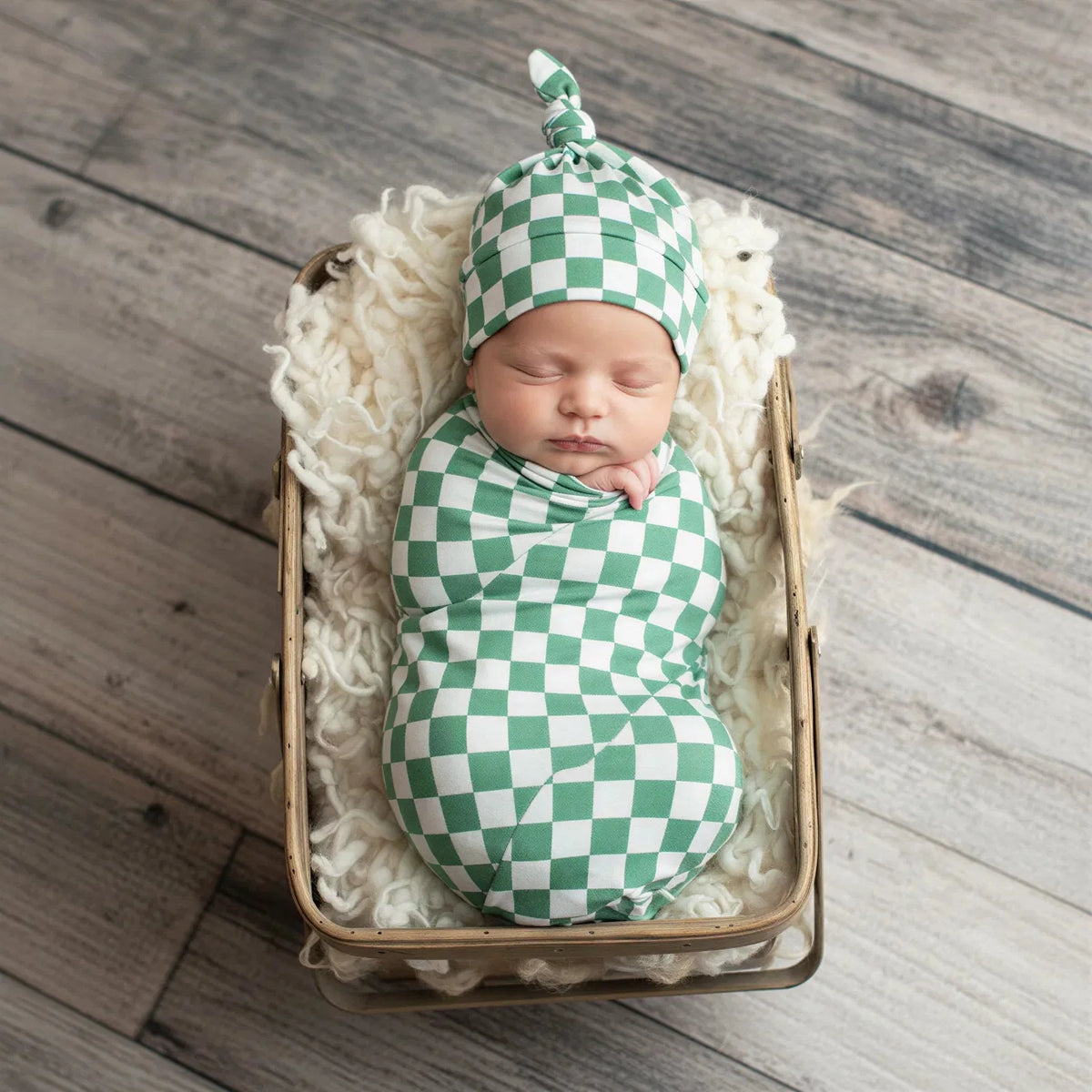 Emerald Checks Swaddle