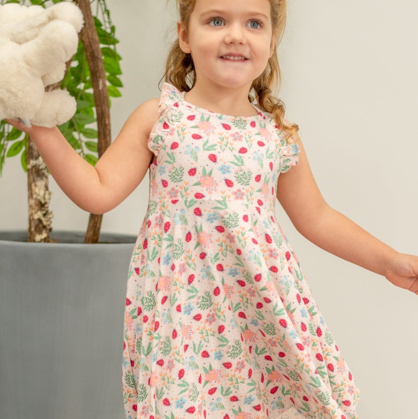 Ladybug Flower Garden Emma's Racerback Dress