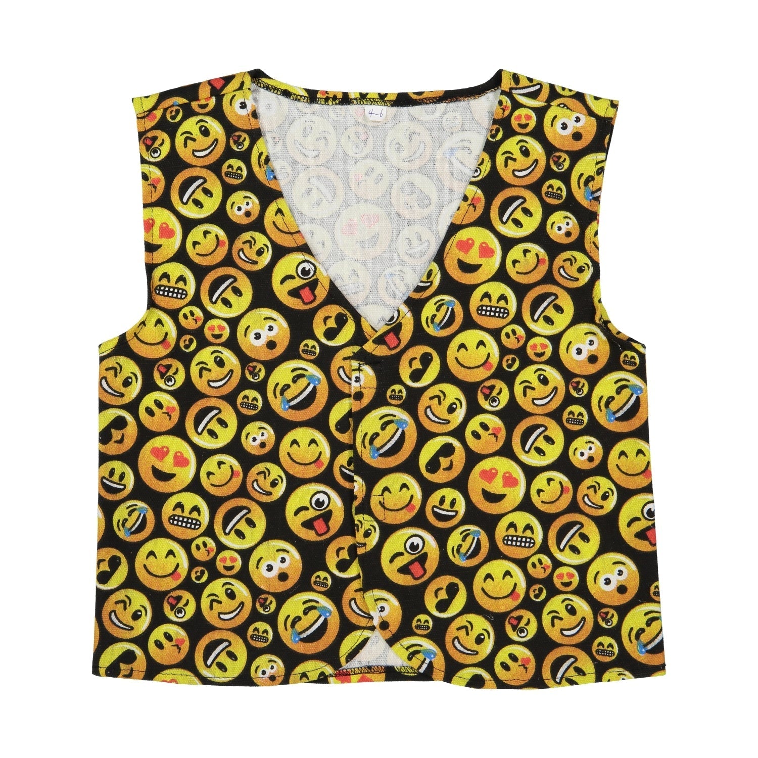 Emoji Printed Vest - Kids
