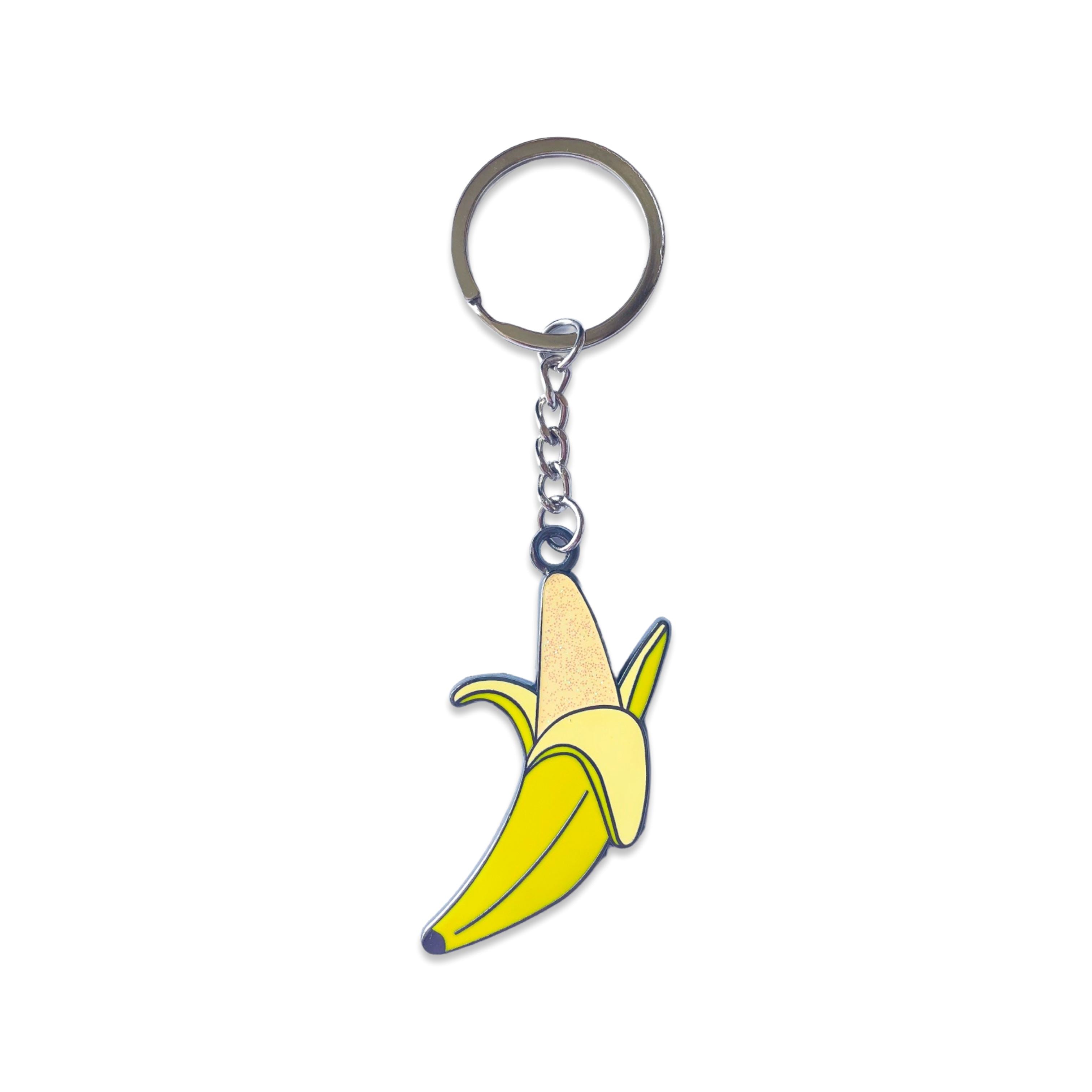 Banana Enamel Keychain