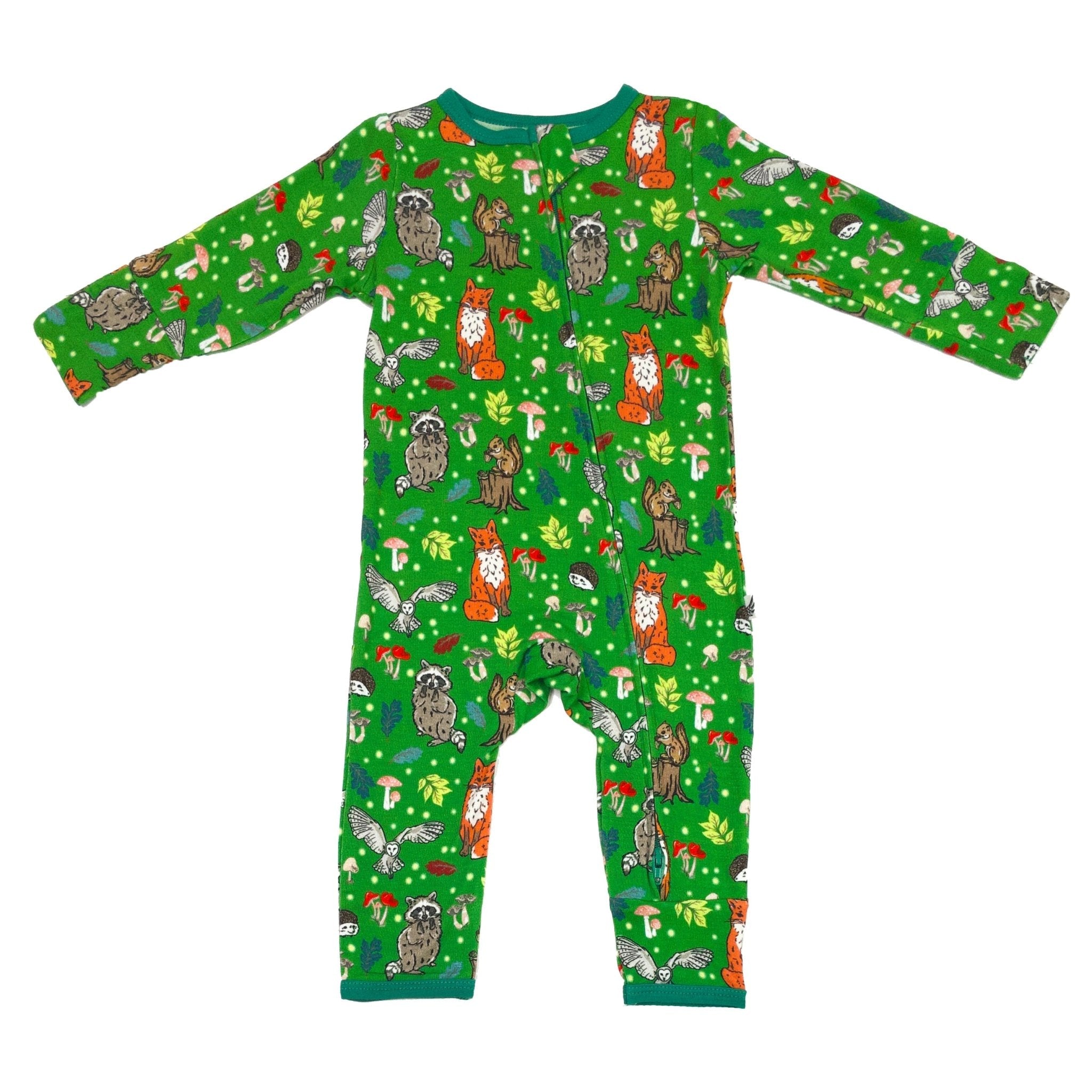 Enchanted Forest Woodland Animals Coverall (0-3t)