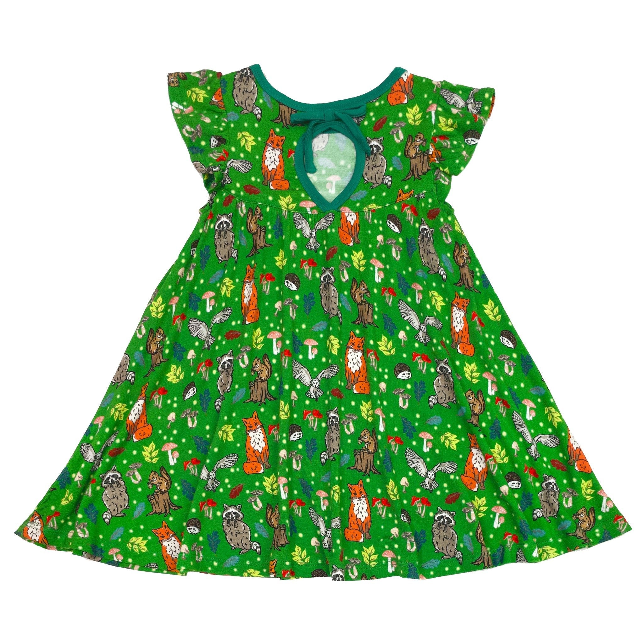 Enchanted Forest Woodland Animals Twirling Dress (2t-6y)