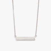 Bar Necklace With Crystal Accent