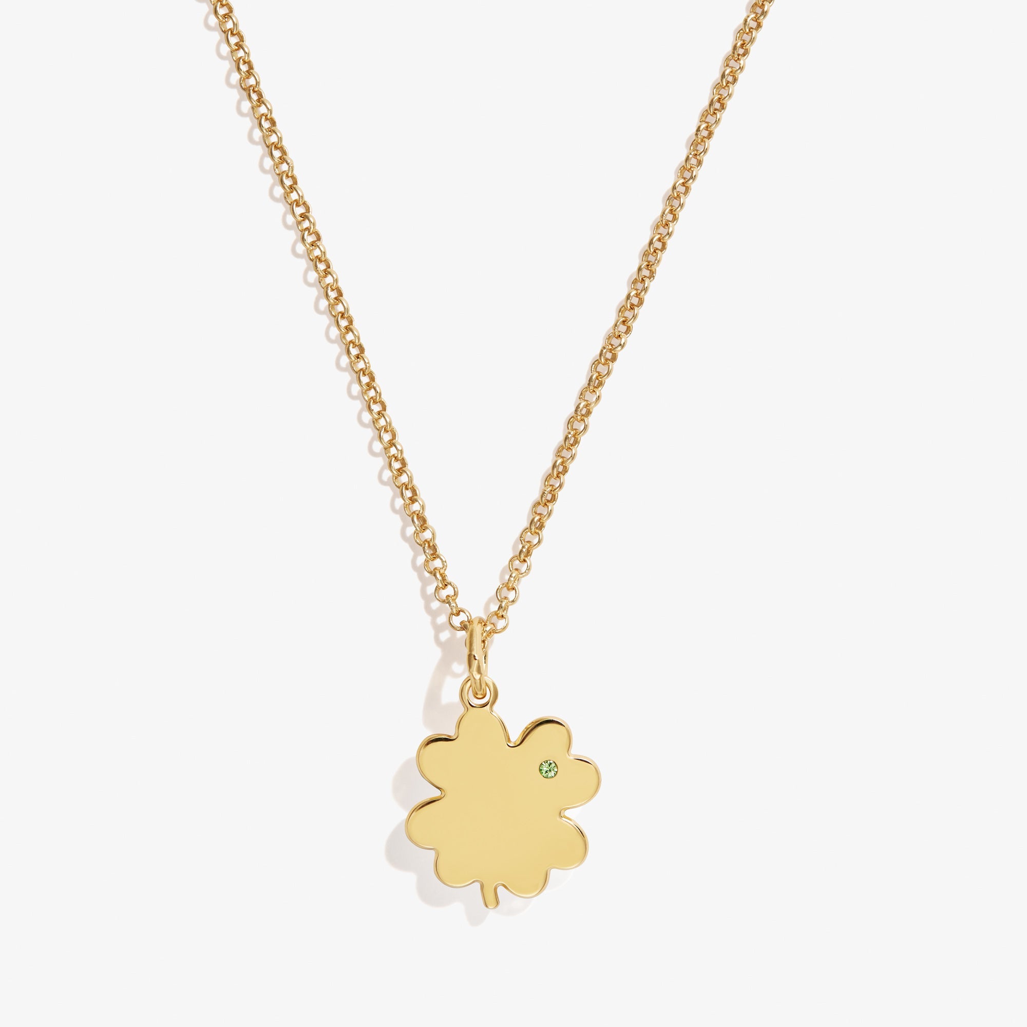 Four-leaf Clover Necklace, 21"